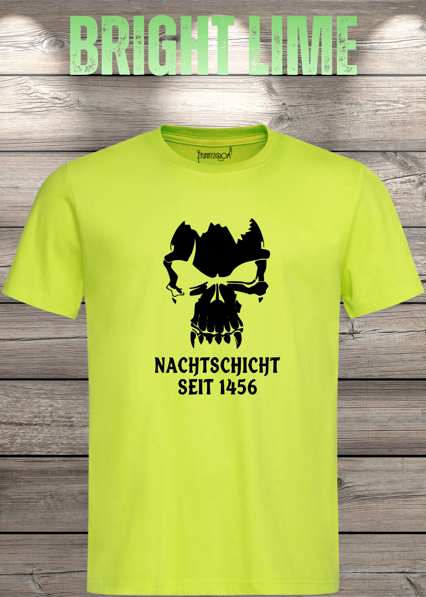 Gothic T-Shirt Skull Totenkopf Vampir Nachtschicht seit 1456 – Unisex Geschenkidee