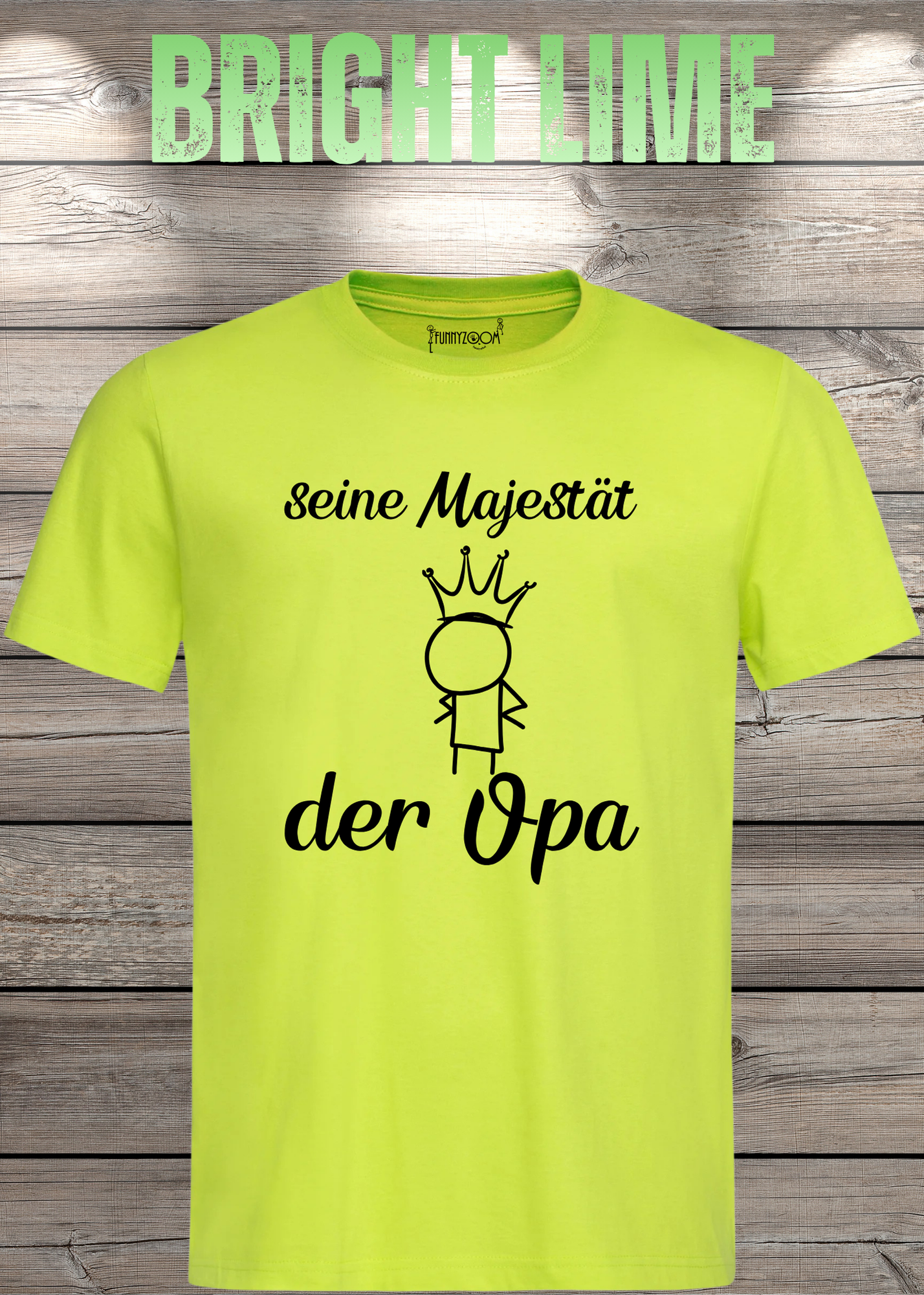 Herren T-Shirt Seine Majestät der Opa - Geburtstagsgeschenk für Opas - Lustiges Geschenk mit Spruch