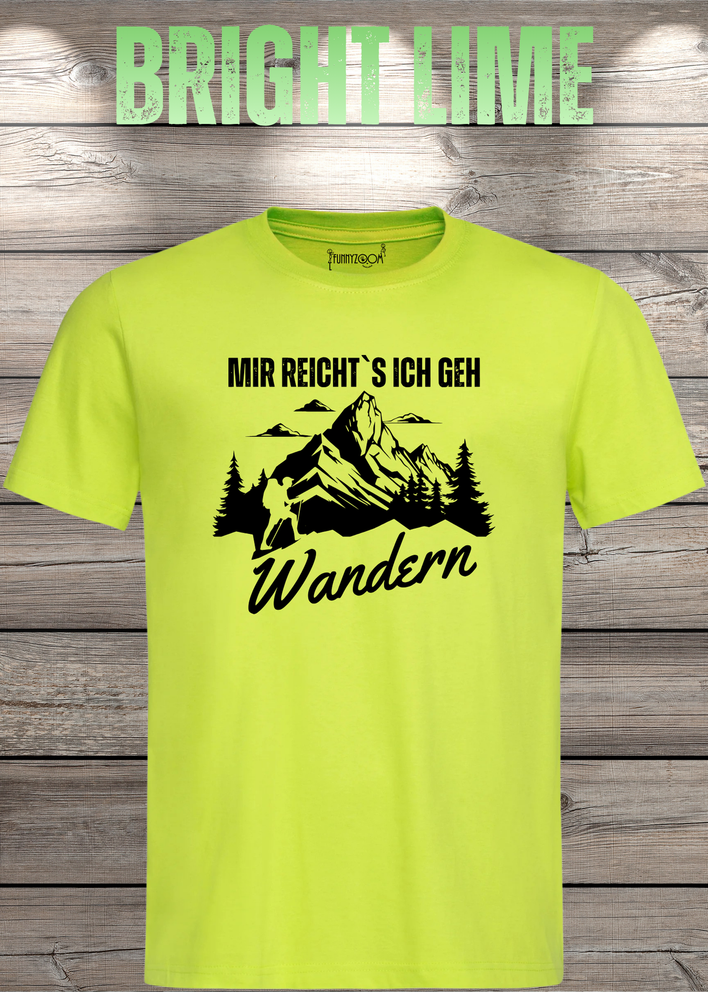 T-Shirt 'Mir reichts ich geh wandern!' - Witziges Wanderer Geschenk Unisex
