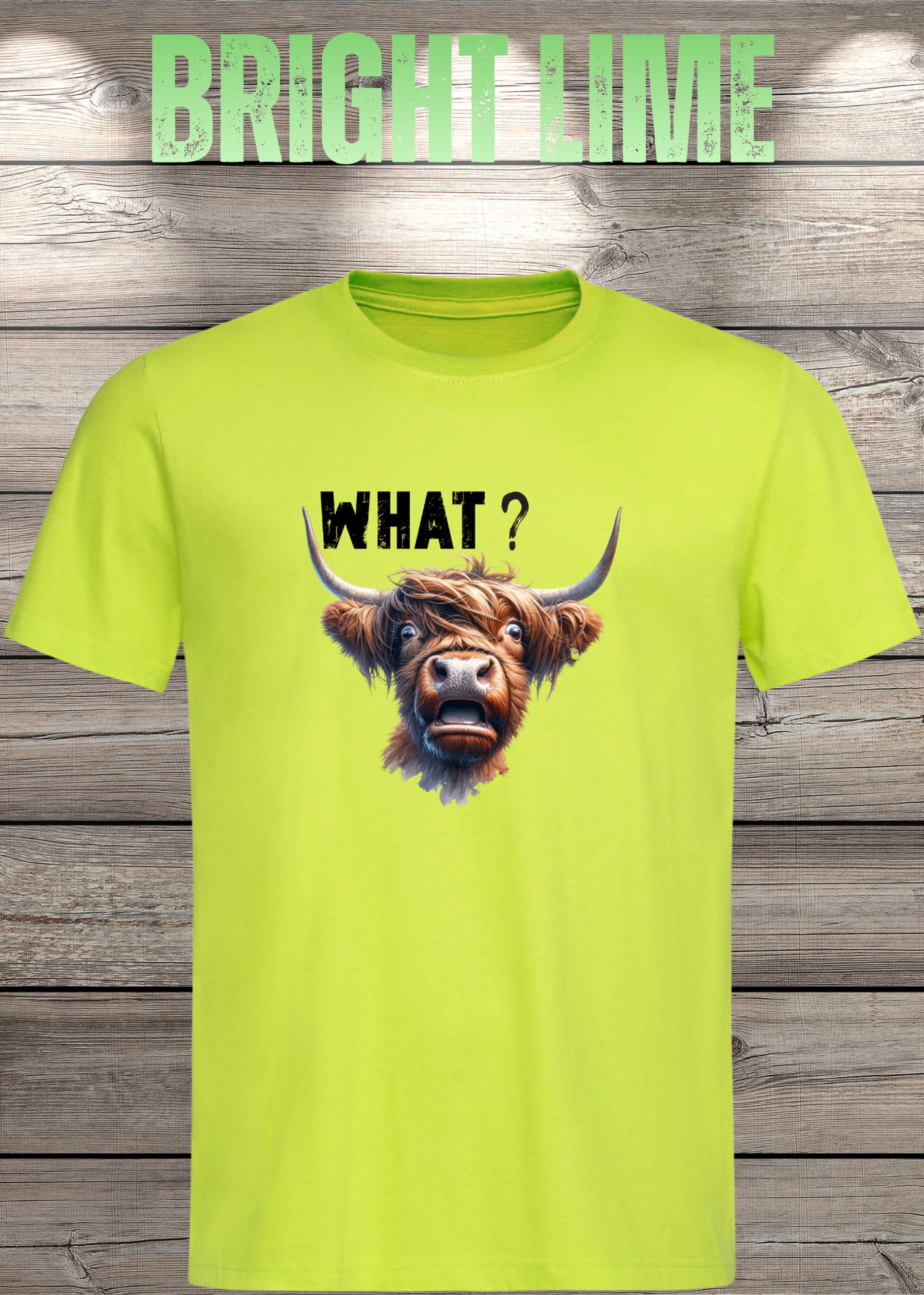 What?! Highland Kuh Unisex T-Shirt - Verwirrt aber Süß!