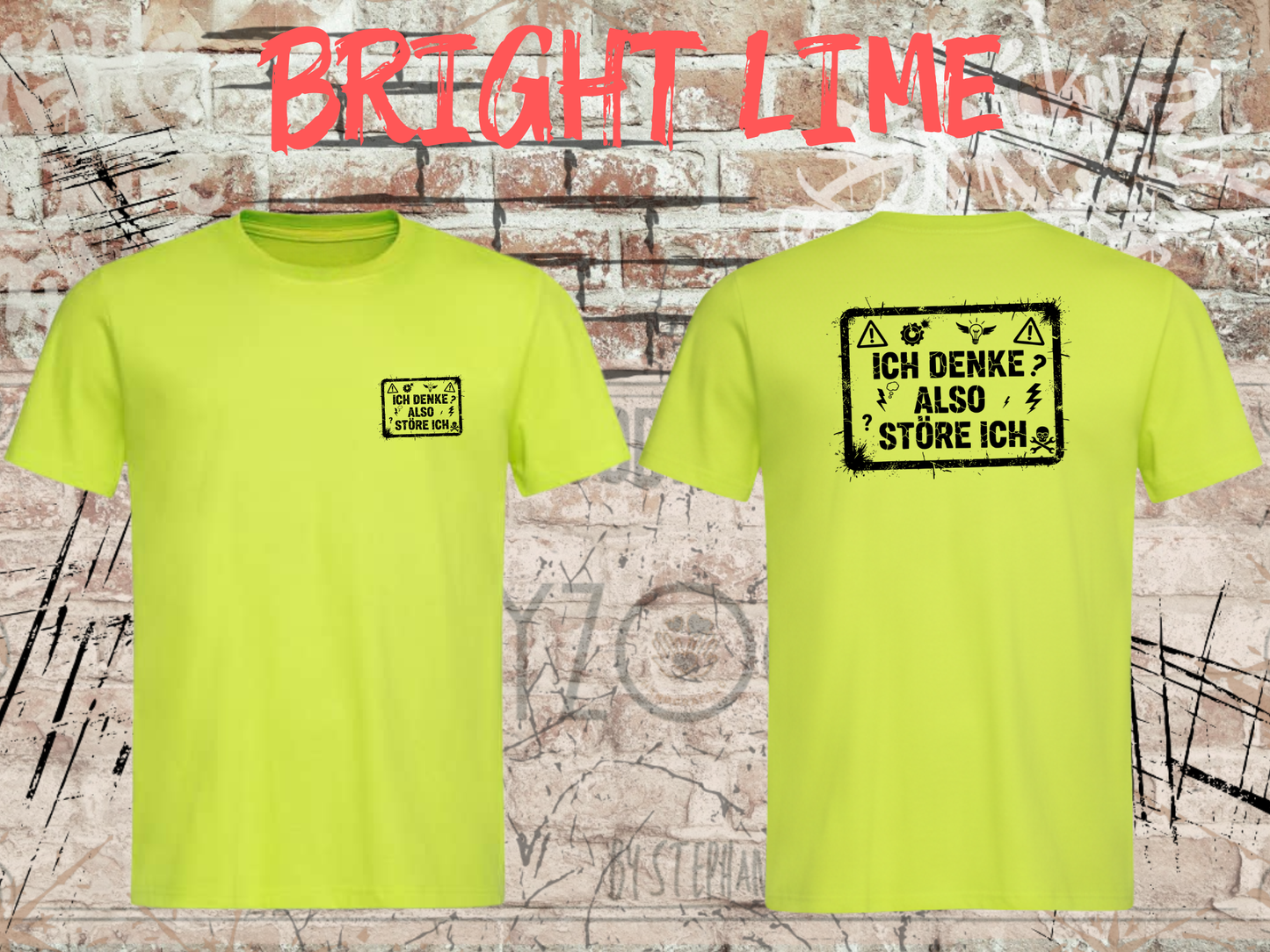 Unisex T-Shirt ich denke, also störe ich