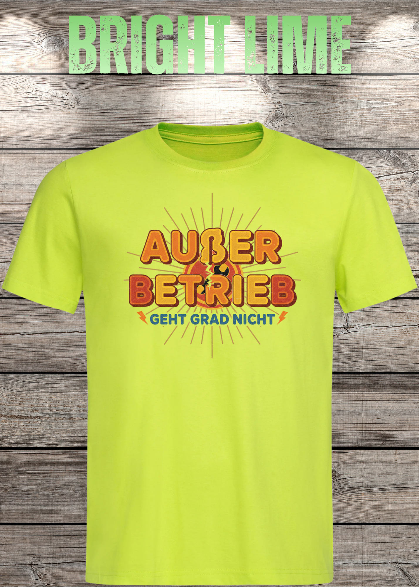 T-Shirt 'Außer Betrieb' - Witziges Spruch-Shirt für Ruhesuchende