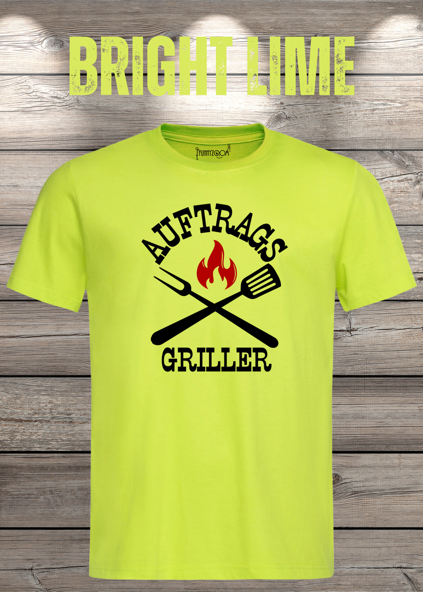 T-Shirt Auftrags-Griller Geschenkidee für Grillmeister Witziges T-Shirt mit Spruch Lustiges Unisex T-Shirt BBQ