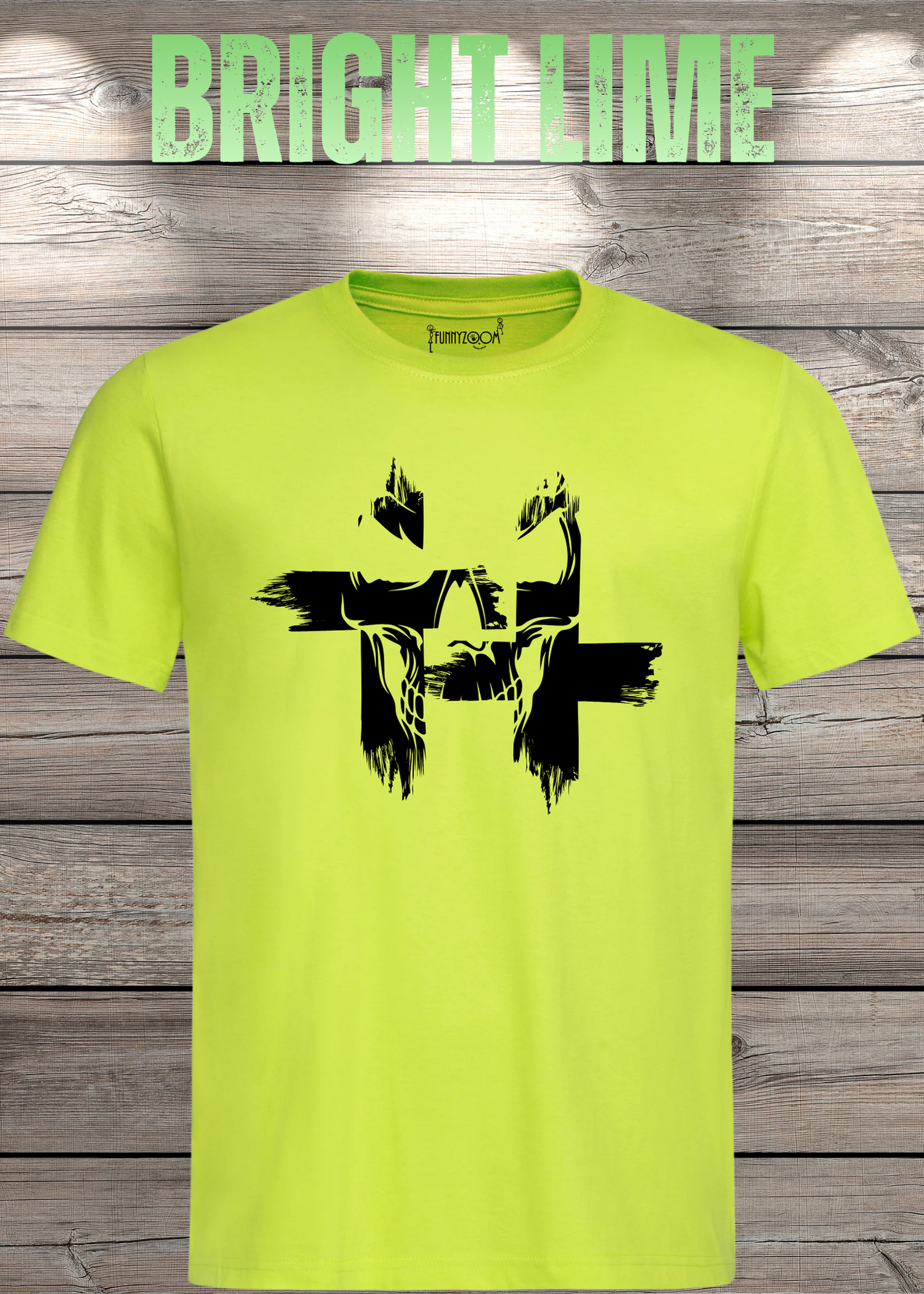 T-Shirt Kreuz Skull Totenkopf - Gothic Geschenkidee Rock Metal Style