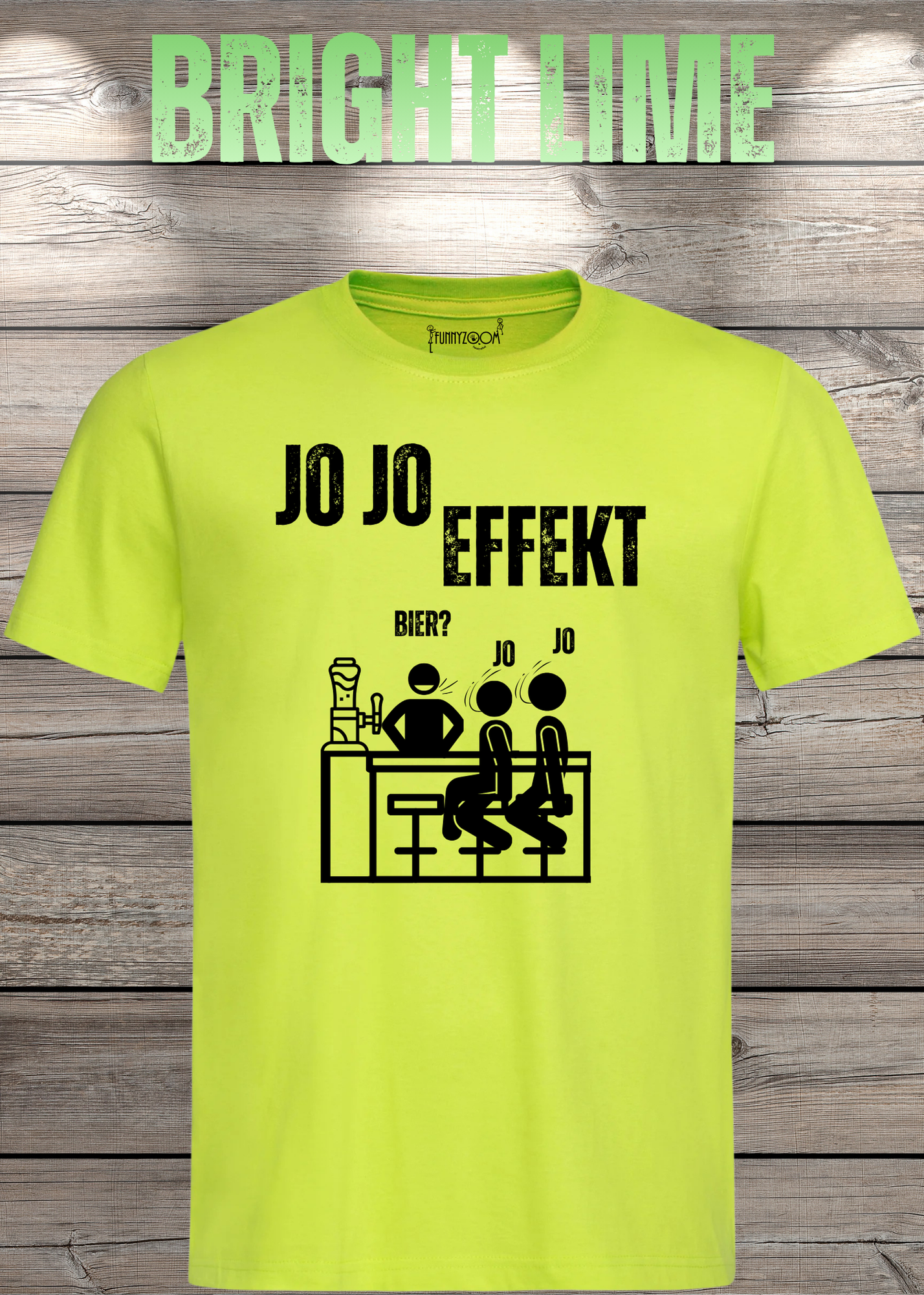 JO JO Effekt T-Shirt – Lustiges Biertrinker Shirt für Männer – Perfektes Geschenk