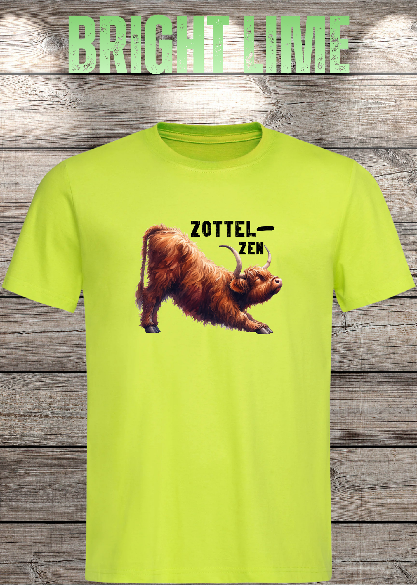Highland Kuh Unisex T-Shirt - Zottel-Zen - Entspannte Vibes