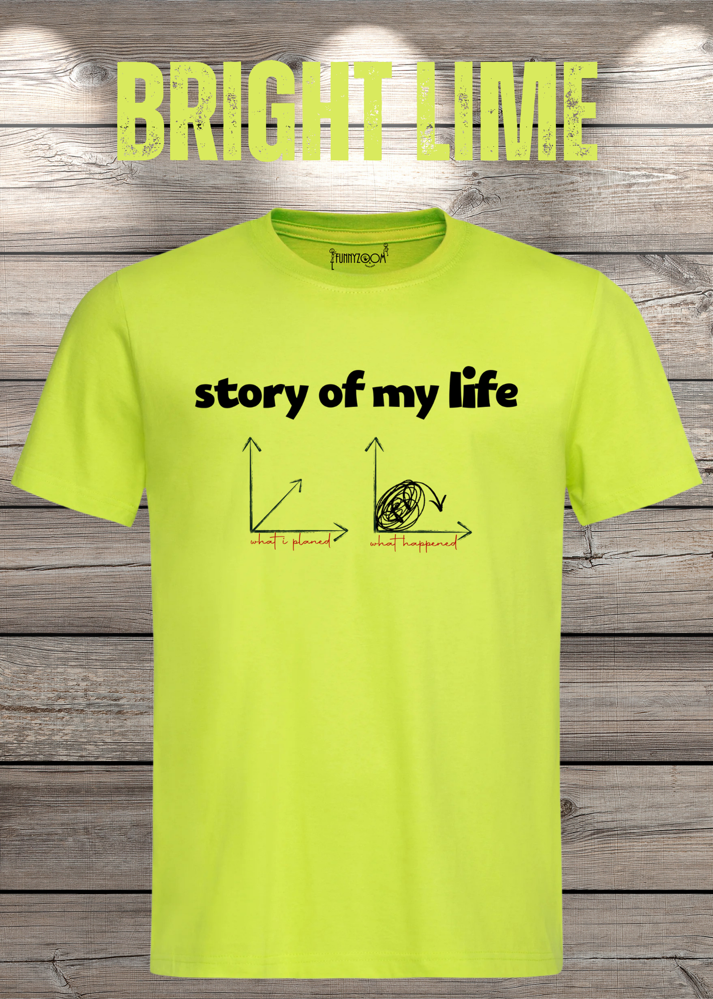 T-Shirt Story of my life Witziges T-Shirt mit Diagramm Geschenkidee Unisex