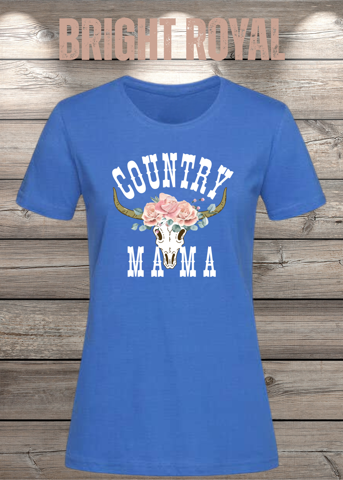 Country Mama T-Shirt - Freizeit Spruch Shirt für Damen