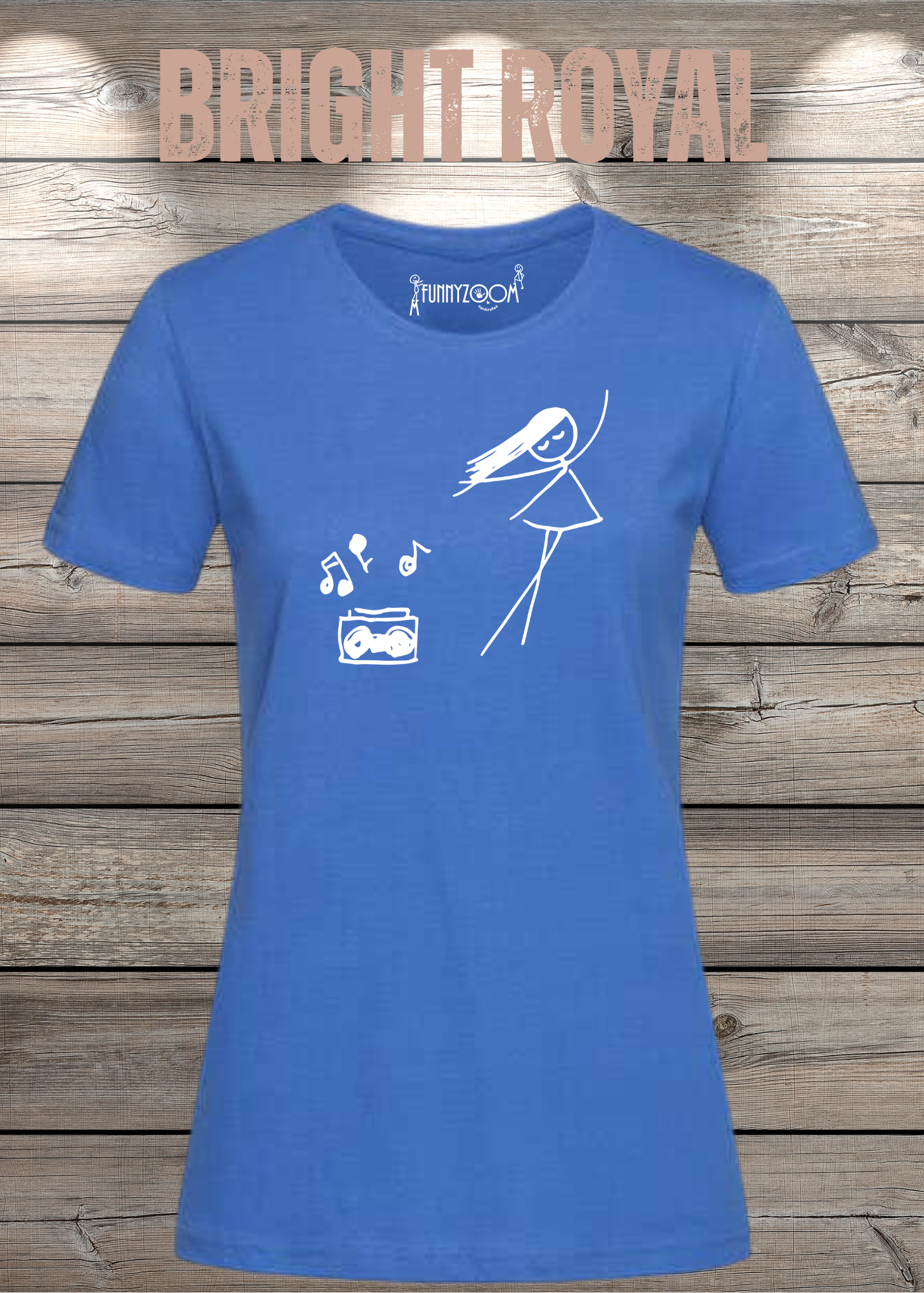 Damen T-Shirt Music for Life - T-Shirt Geschenkidee, lustiges T-Shirt, T-Shirt Musik, witziges T-Shirt, Freizeit T-Shirt Musik