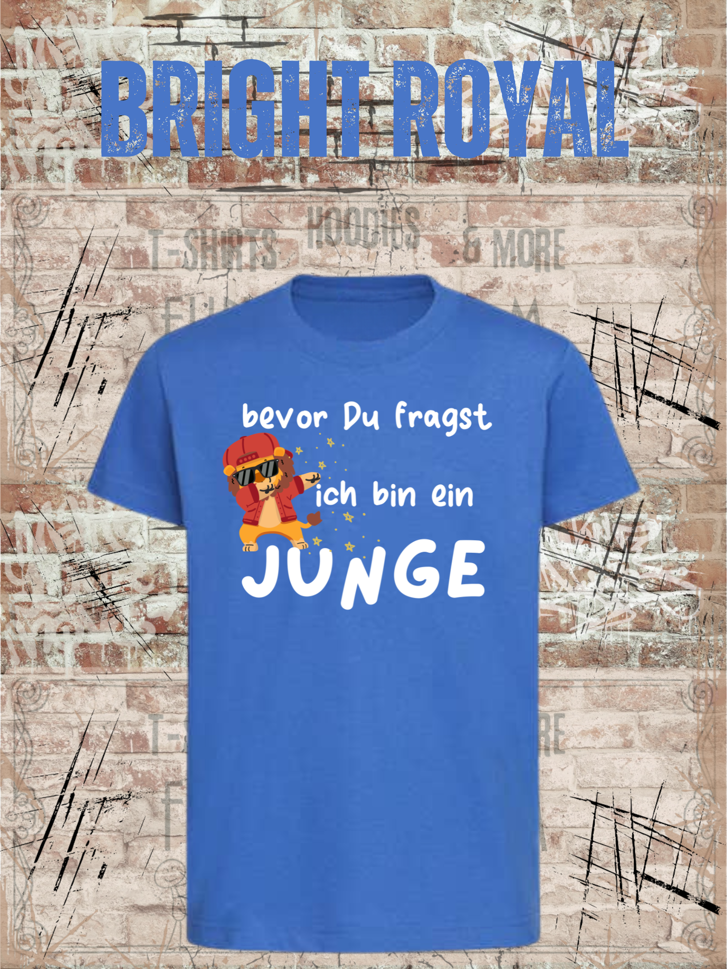 Kinder T-Shirt „Bevor Du fragst – ich bin ein Junge!“ | Lustiges Jungen Shirt