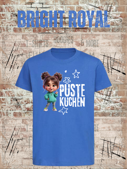 Kinder-T-Shirt „Pustekuchen!“ in Bright Royal.