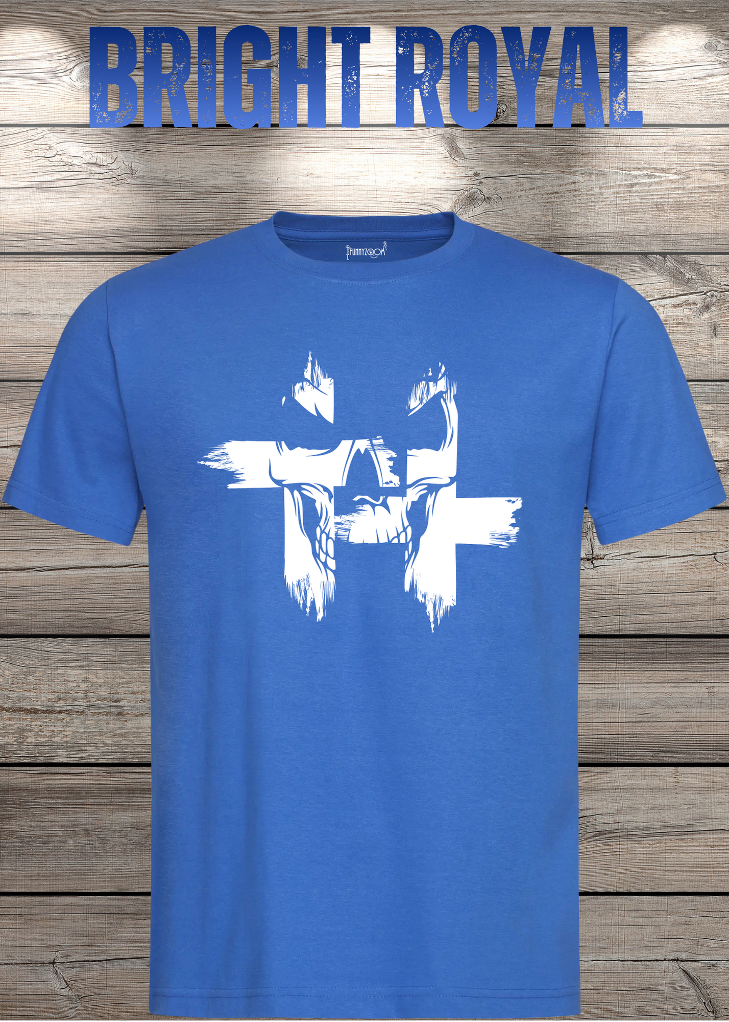 T-Shirt Kreuz Skull Totenkopf - Gothic Geschenkidee Rock Metal Style