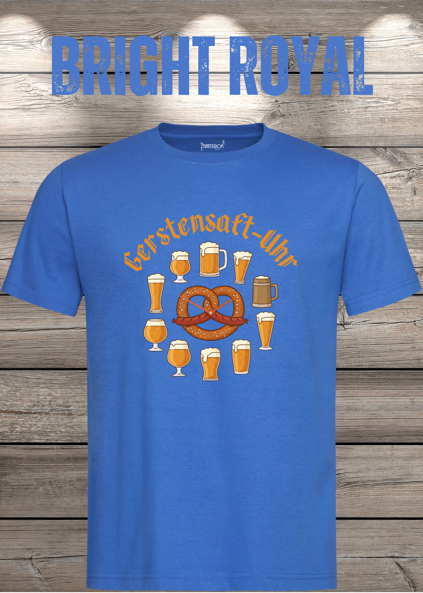T-Shirt Gerstensaft Uhr Bieruhr Geschenkidee T-Shirt Freizeit T-Shirt Unisex in vielen Farben und Größen