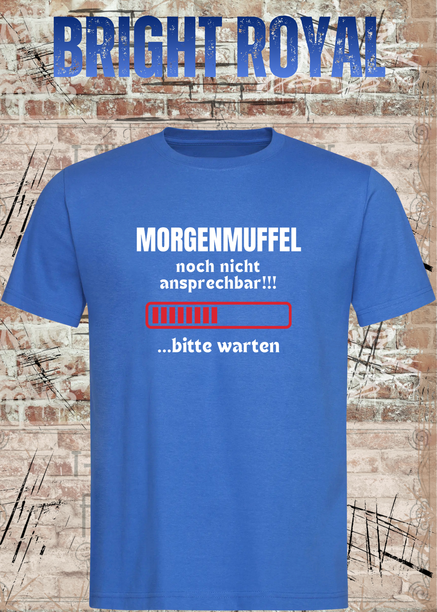 Morgenmuffel T-Shirt „Noch nicht ansprechbar! Bitte warten…“ – Lustiges Kaffee Geschenk Unisex