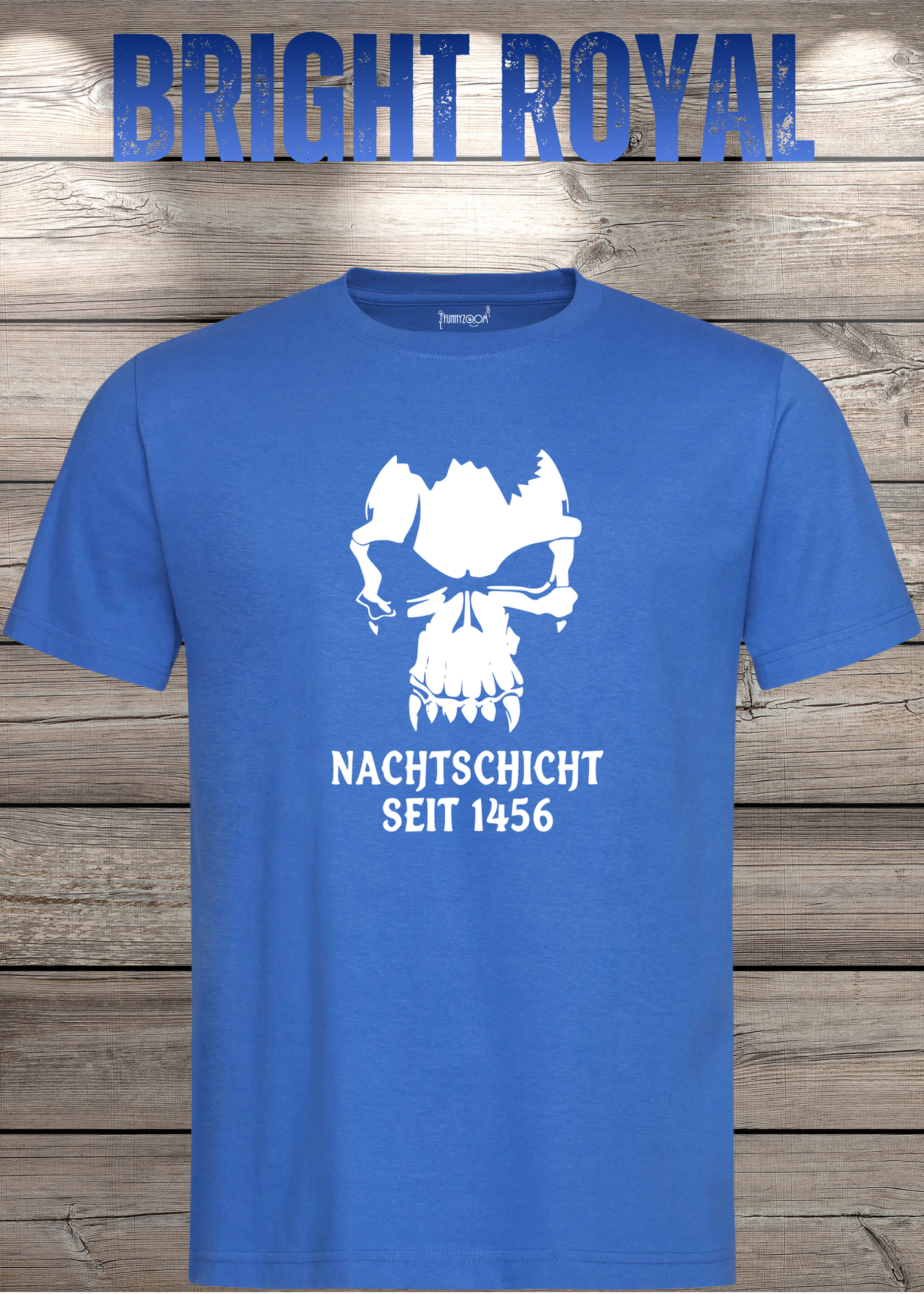 Gothic T-Shirt Skull Totenkopf Vampir Nachtschicht seit 1456 – Unisex Geschenkidee