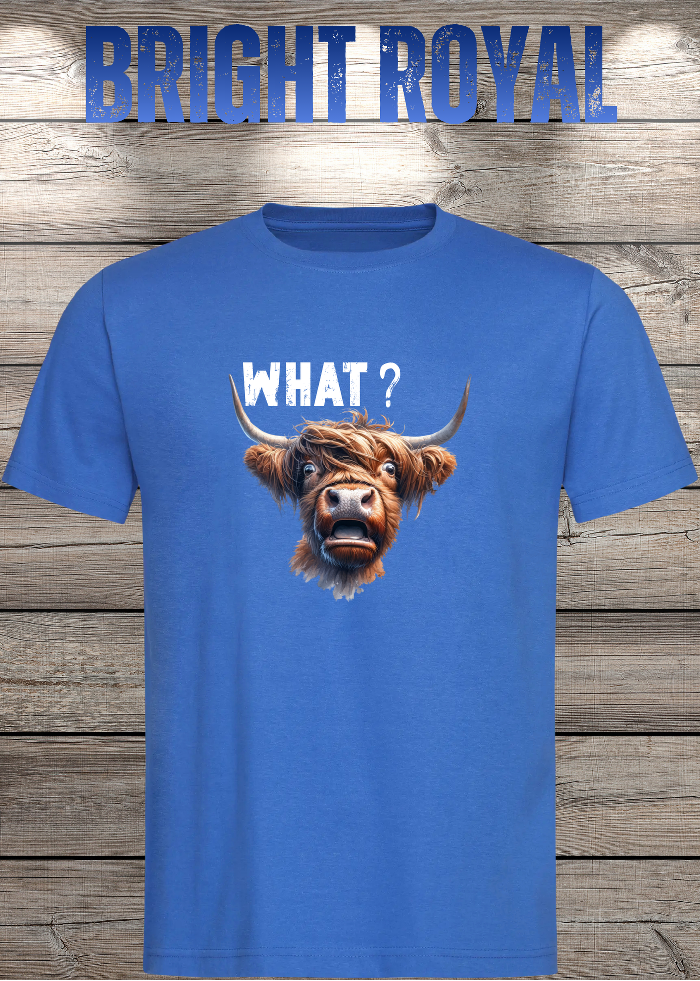 What?! Highland Kuh Unisex T-Shirt - Verwirrt aber Süß!