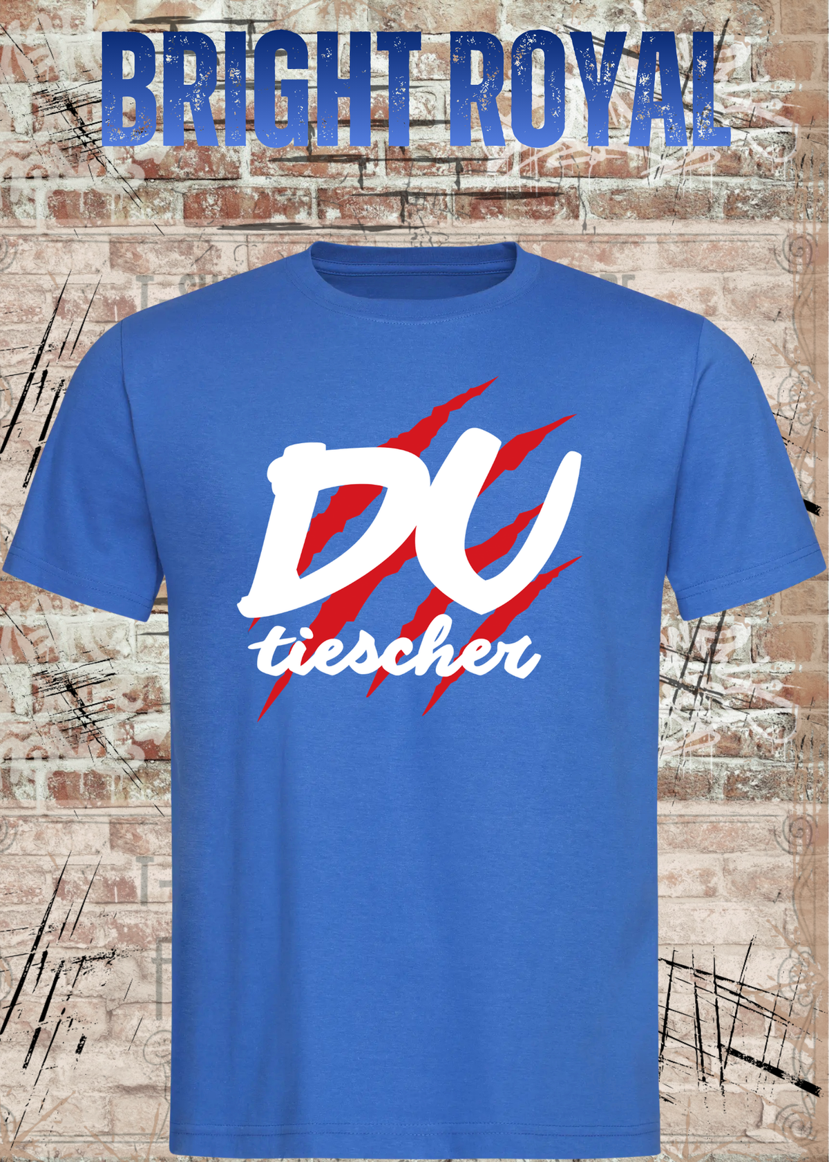 Du Tiescher – Freches Dialekt T-Shirt | Rockiges Statement Shirt | FunnyZoom
