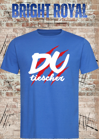 Du Tiescher – Freches Dialekt T-Shirt | Rockiges Statement Shirt | FunnyZoom