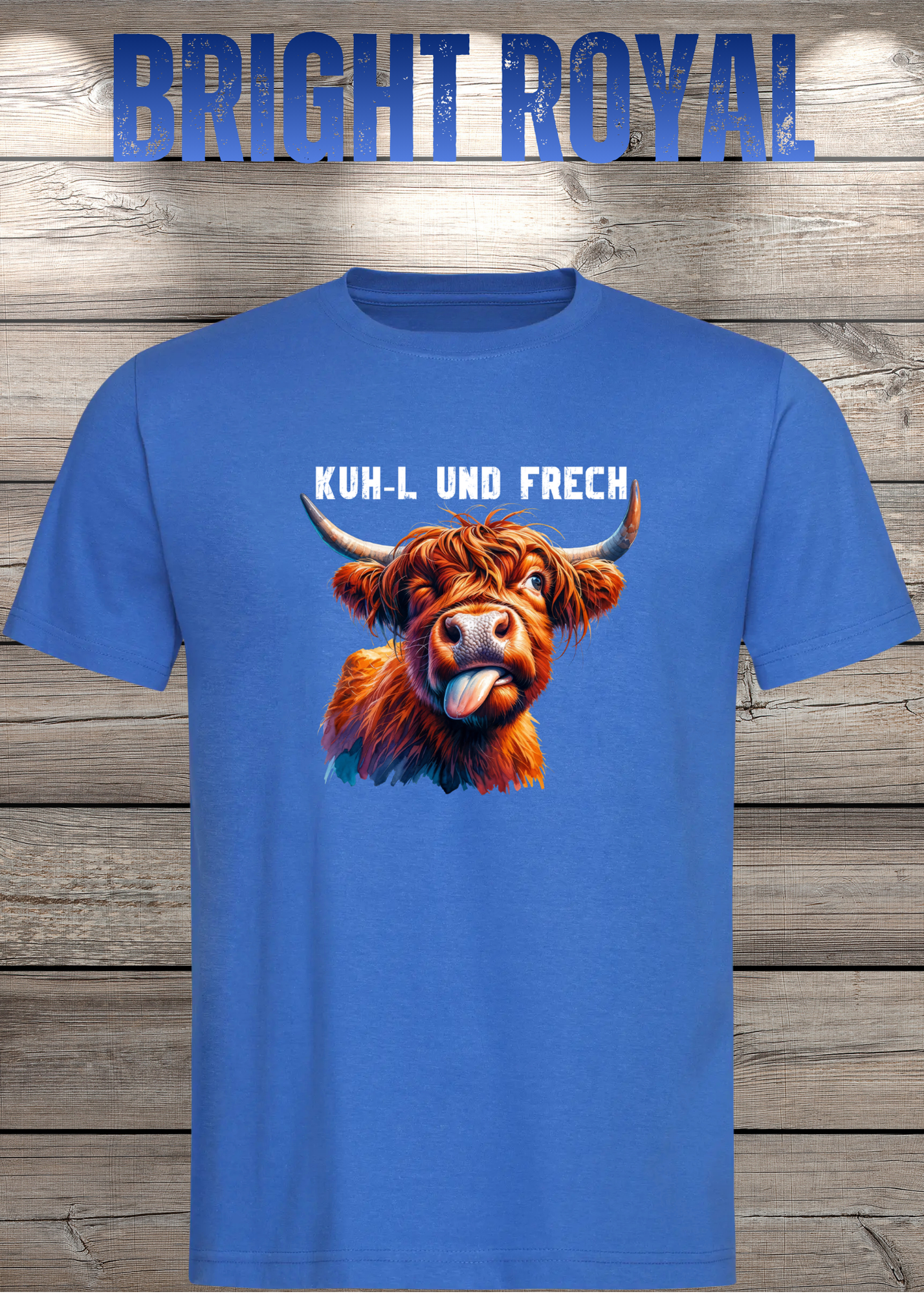 Highland Kuh Unisex T-Shirt Kuh-l und frech! Zottel-Power