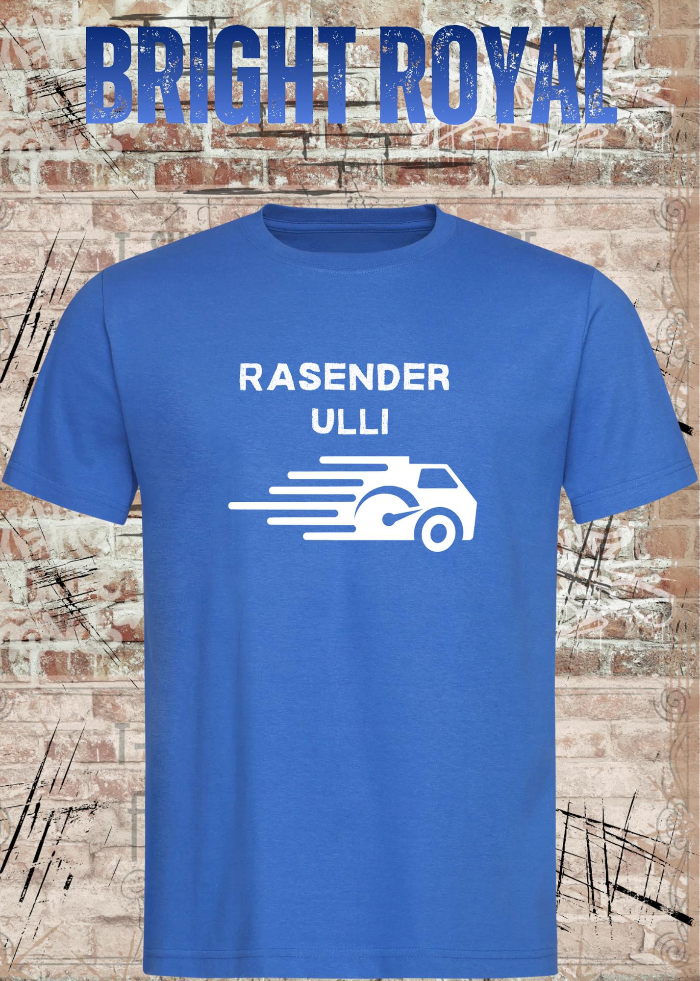 Paketfahrer T-Shirt mit Wunschname – Rasender Wunschname | Lustiges Geschenk für Zusteller