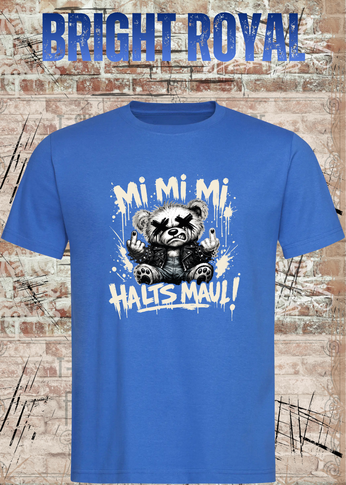 Mi Mi Mi Halt’s Maul T-Shirt – Frecher Teddy Spruch Unisex