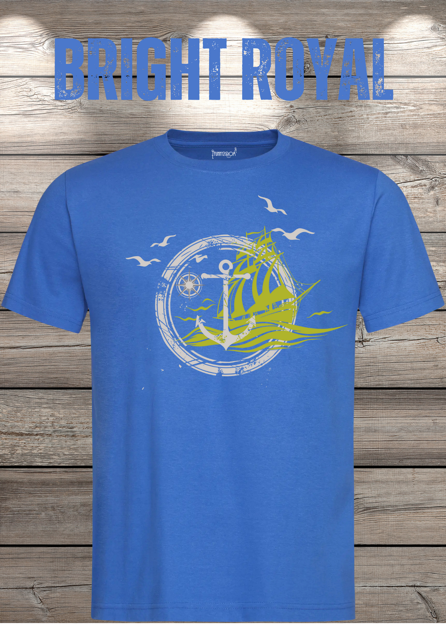 T-Shirt Schiff Anker Kompass Witziges T-Shirt mit Spruch Geschenkidee Freizeit T-Shirt Geburtstagsgeschenk Unisex