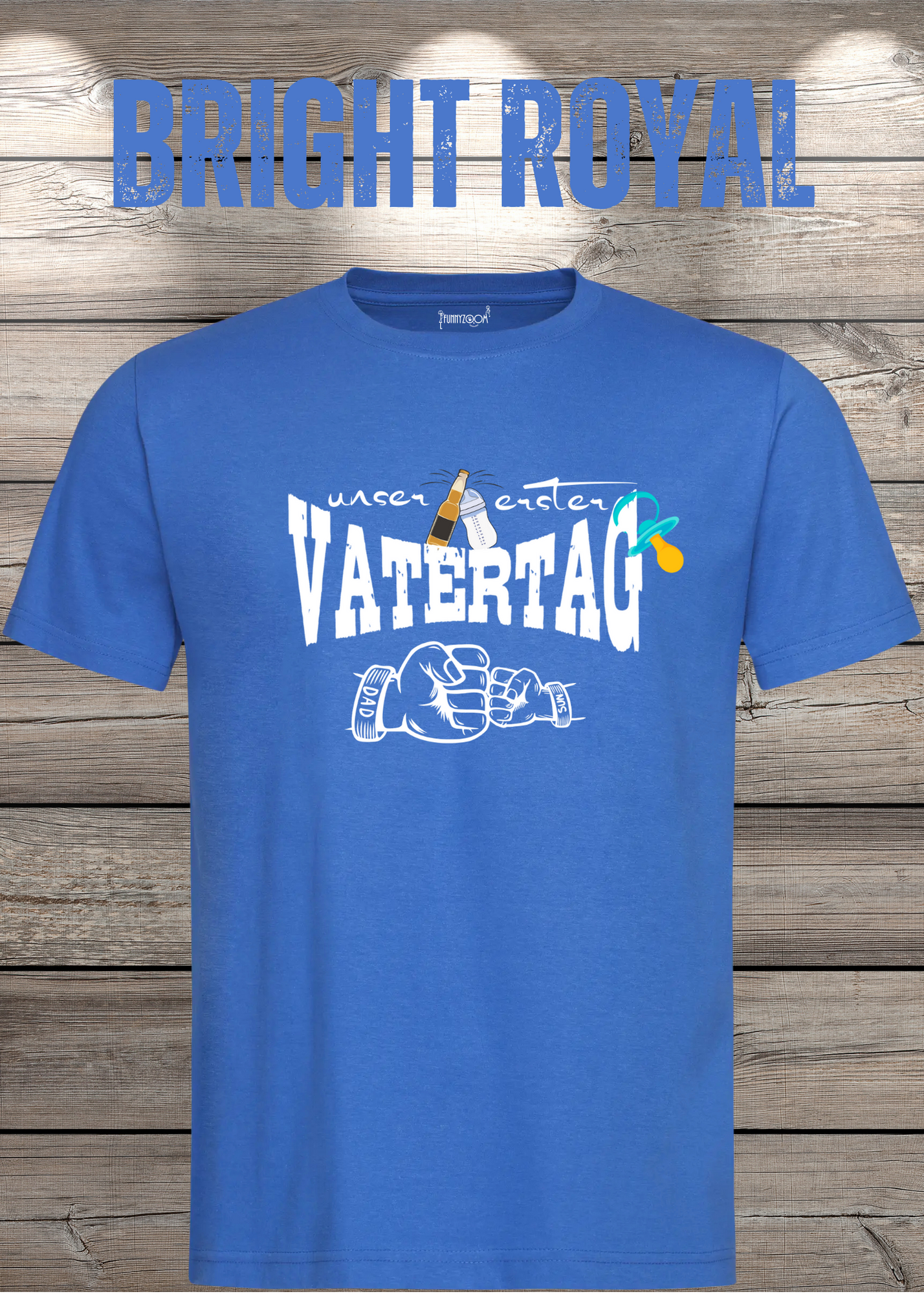 Herren T-Shirt für Papas mit Jungs Unser erster Vatertag Partnerschirt Vater Sohn T-Shirt Geschenkidee Witziges Papa T-Shirt
