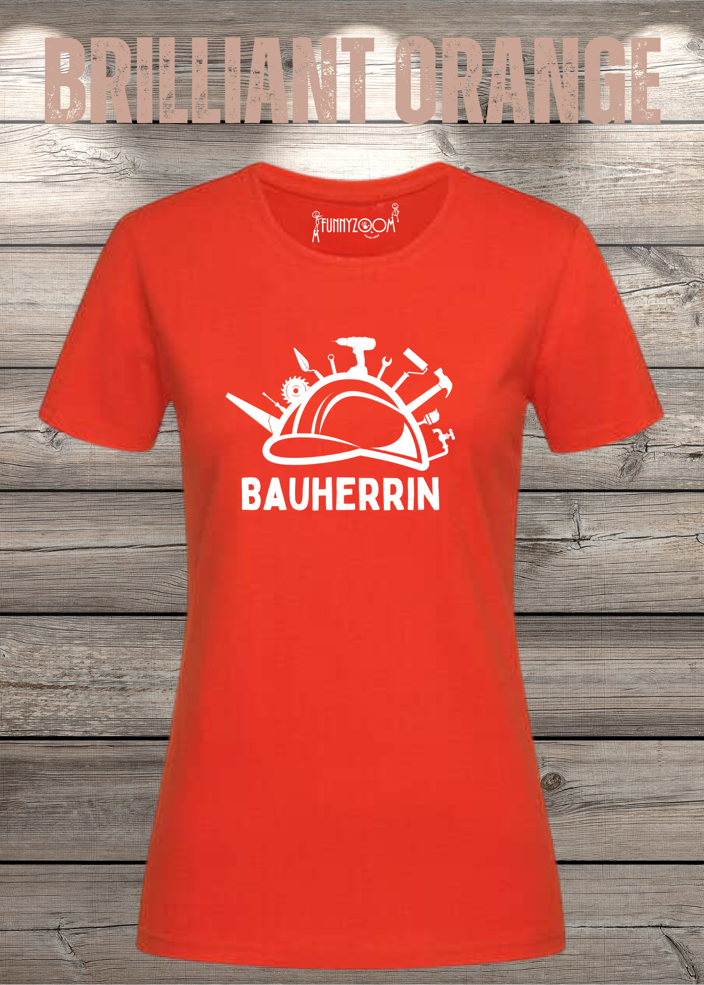 Damen T-Shirt Bauherrin Geschenkidee für Hausbesitzerin Witziges T-Shirt mit Spruch Lustiges Freizeit T-Shirt Haus bauen