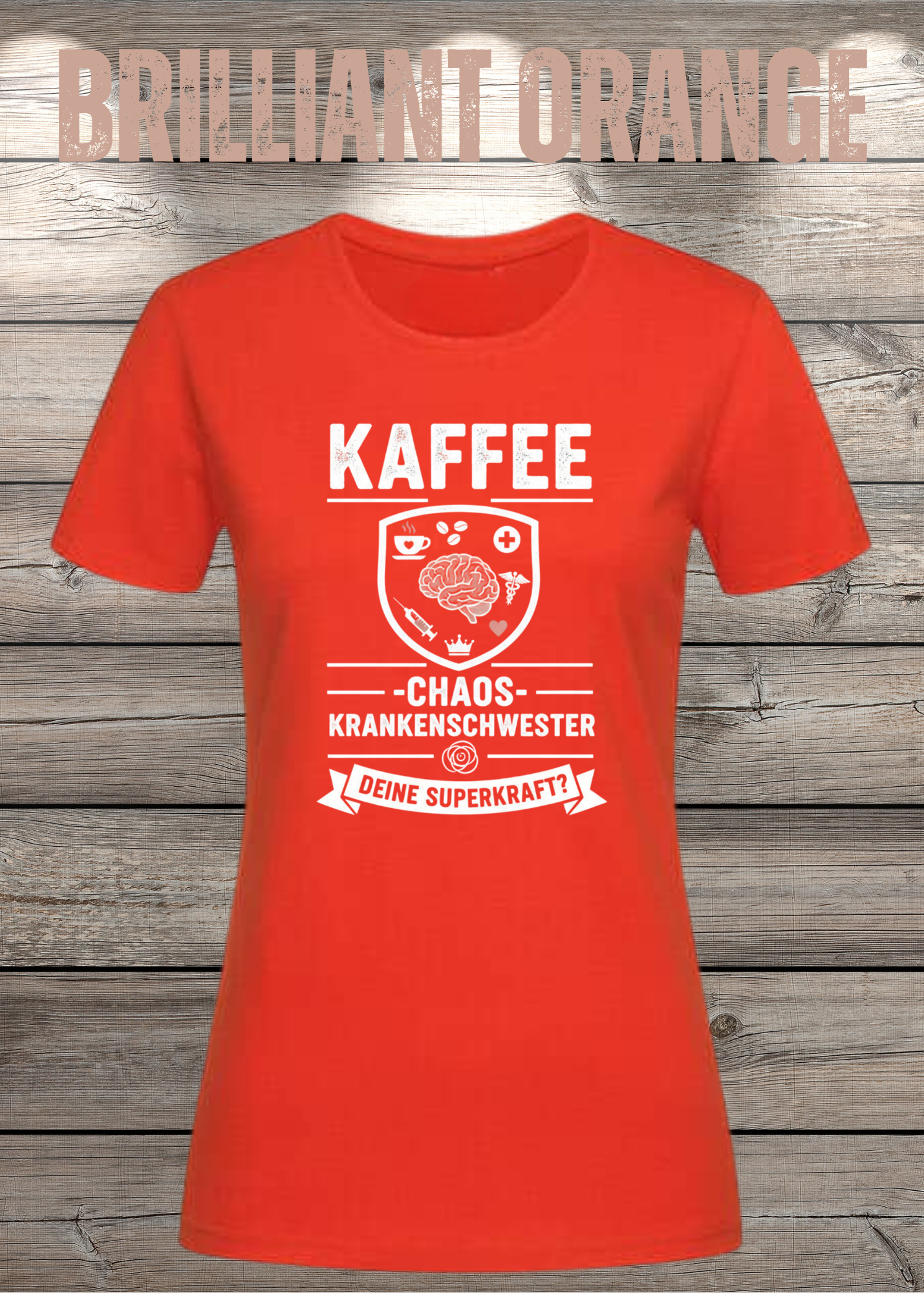Krankenschwester T-Shirt - Kaffee Chaos Superkraft - Lustiges Geschenk
