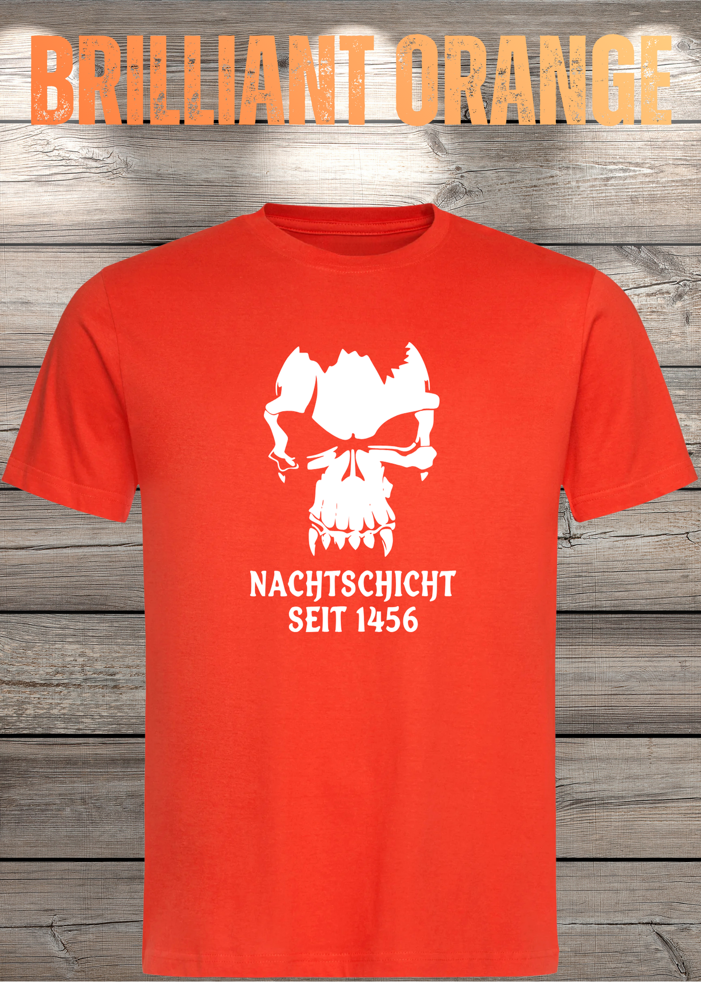 Gothic T-Shirt Skull Totenkopf Vampir Nachtschicht seit 1456 – Unisex Geschenkidee