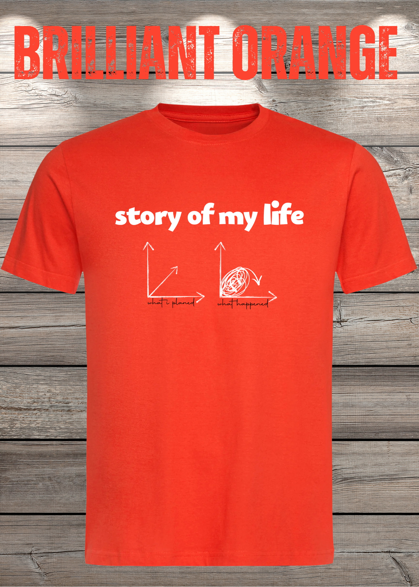T-Shirt Story of my life Witziges T-Shirt mit Diagramm Geschenkidee Unisex