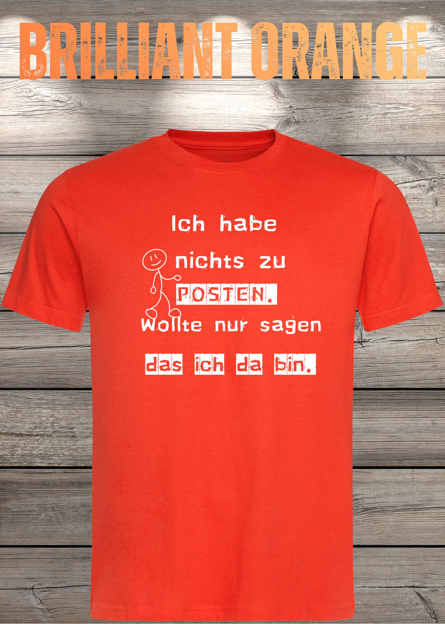 T-Shirt 'Ich habe nichts zu posten wollte nur sagen das ich da bin' - Social Media Humor