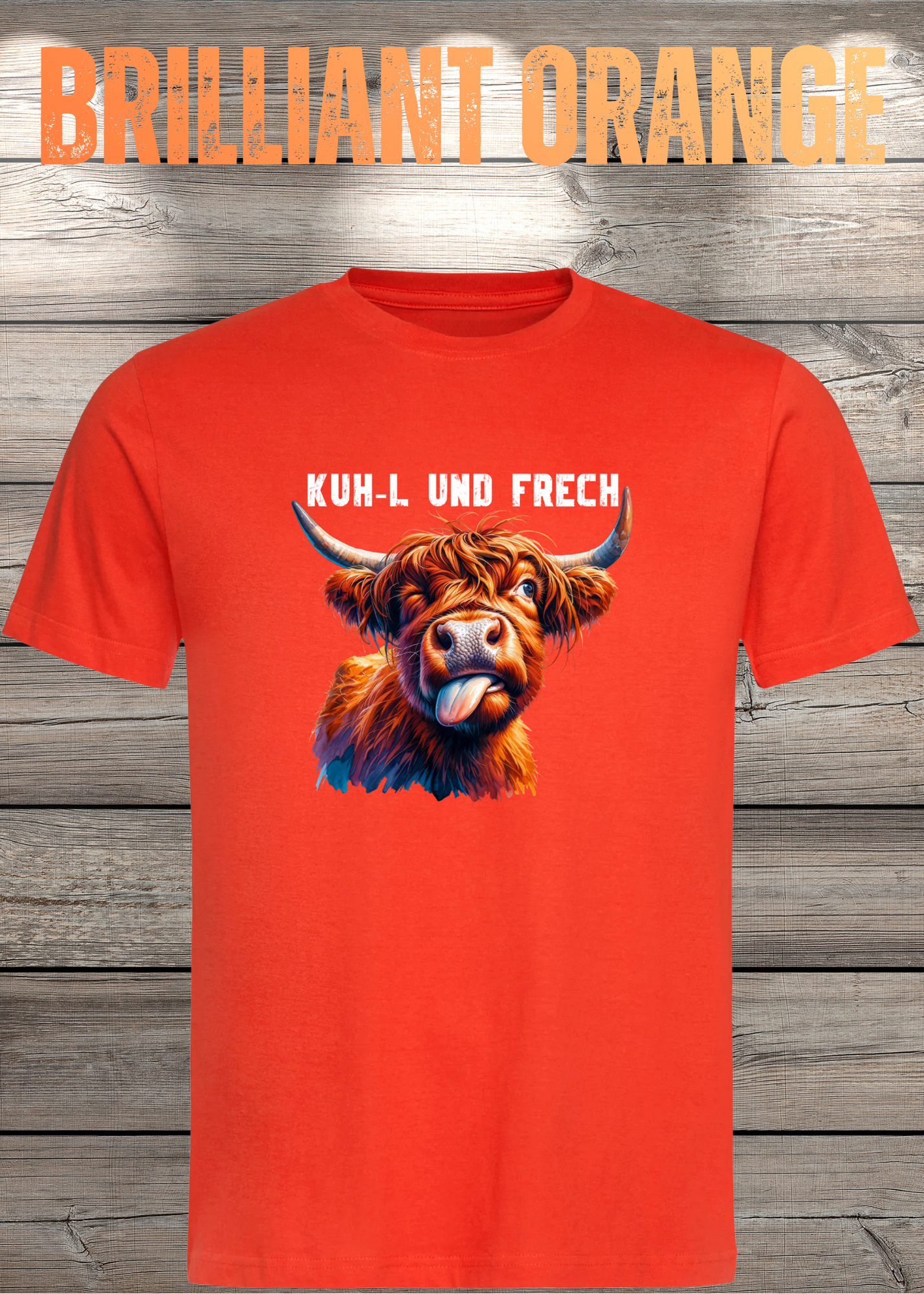 Highland Kuh Unisex T-Shirt Kuh-l und frech! Zottel-Power