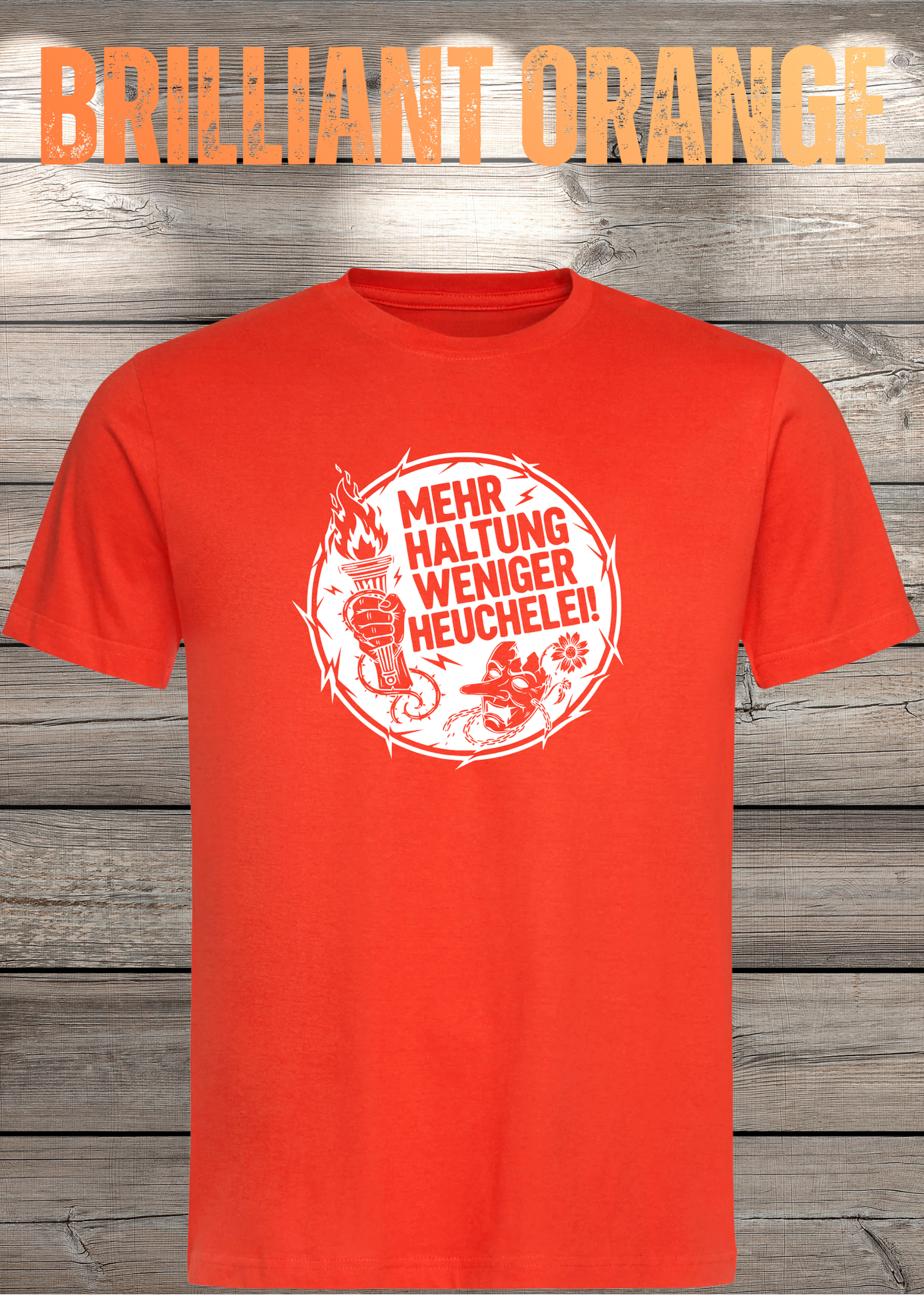 Unisex T-Shirt Mehr Haltung weniger Heuchelei