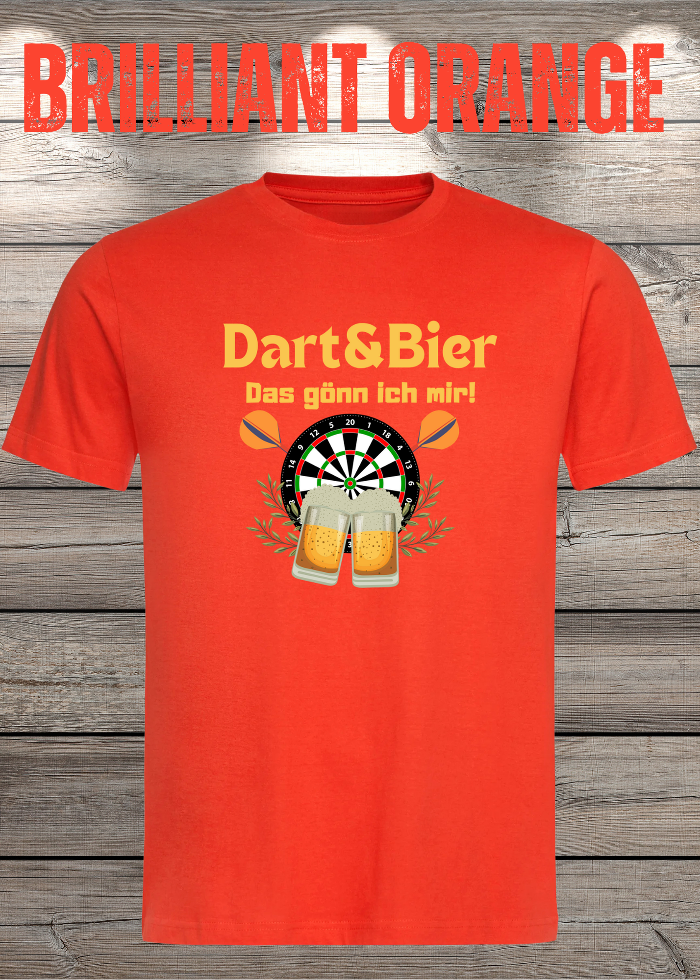 T-Shirt Dart & Bier das Gönn ich mir Witziges T-Shirt mit Spruch Geschenkidee Unisex