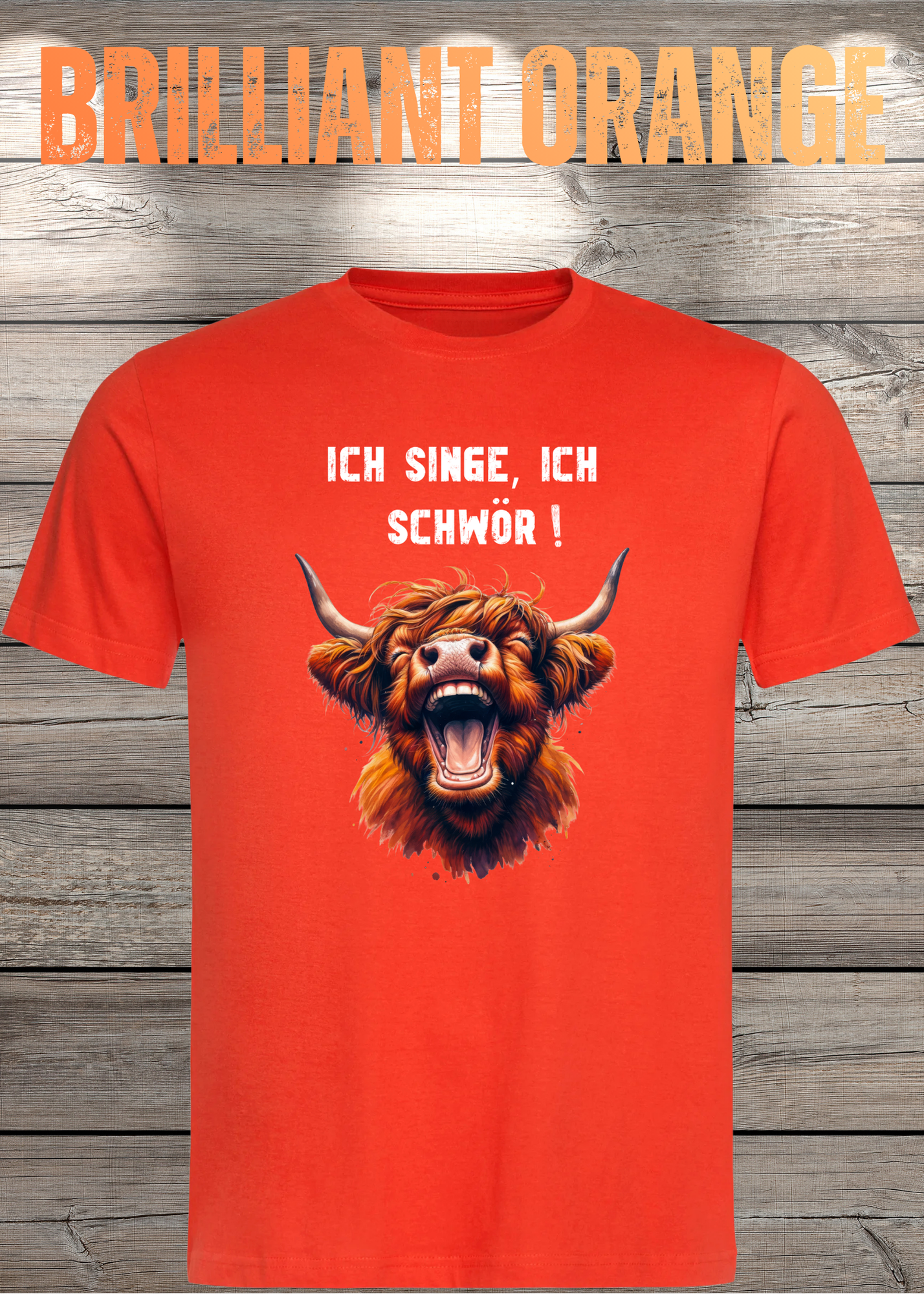 Highland Kuh Unisex T-Shirt - Ich singe, ich schwör! (Spoiler: Sie schreit!)