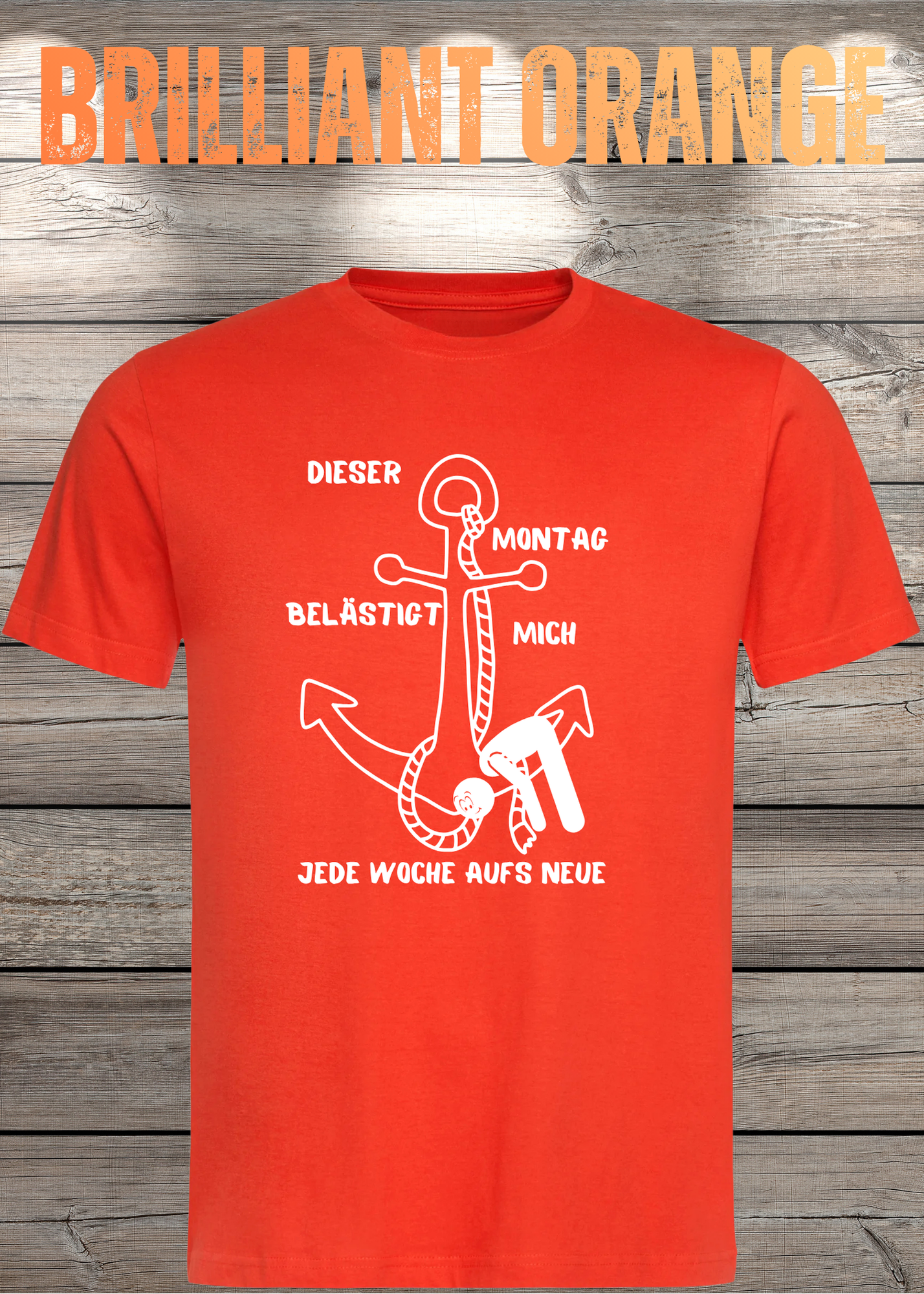 Unisex T-Shirt 'Dieser Montag belästigt mich immer wieder aufs Neue' - Witziges Anti-Montag Shirt