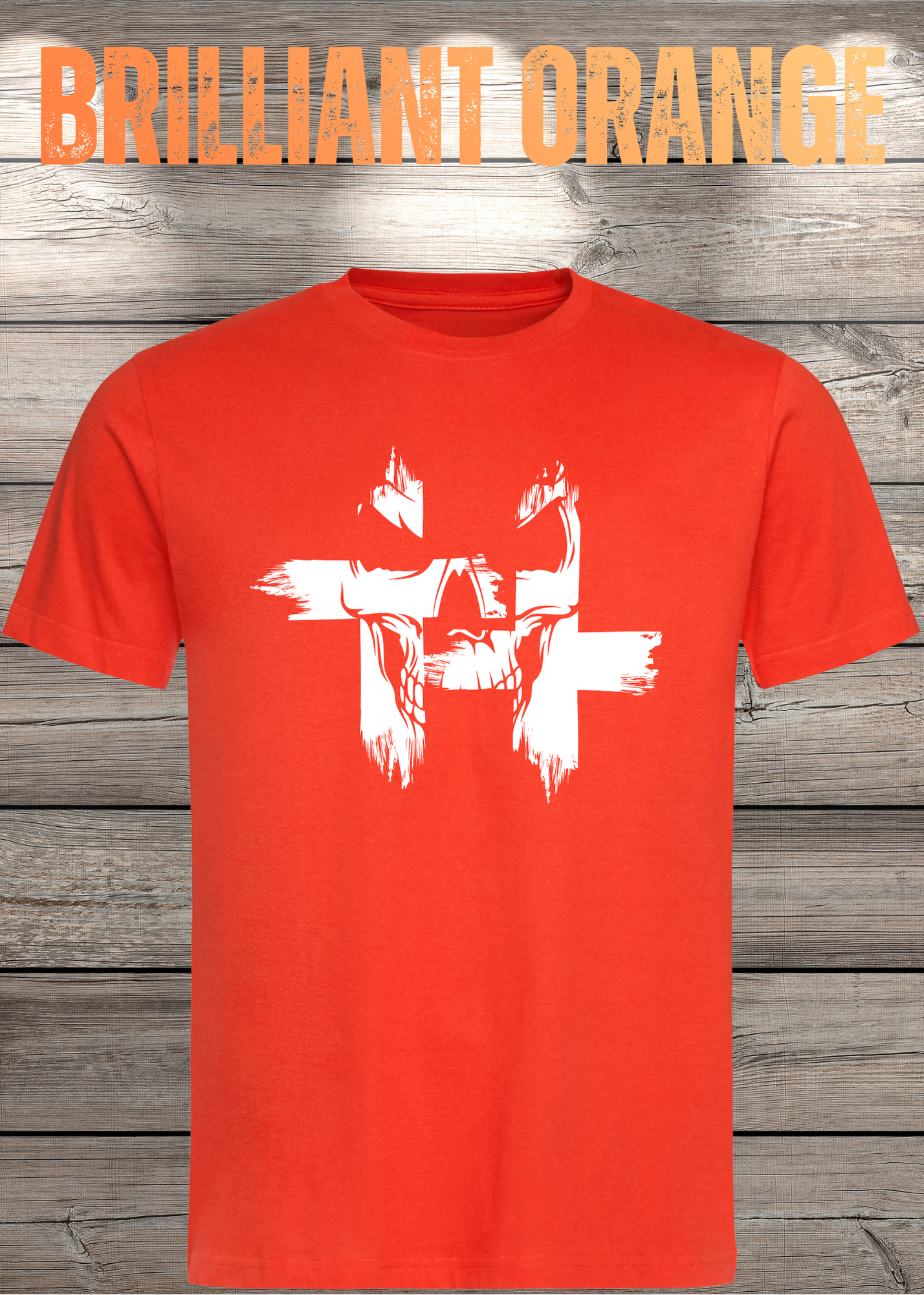 T-Shirt Kreuz Skull Totenkopf - Gothic Geschenkidee Rock Metal Style