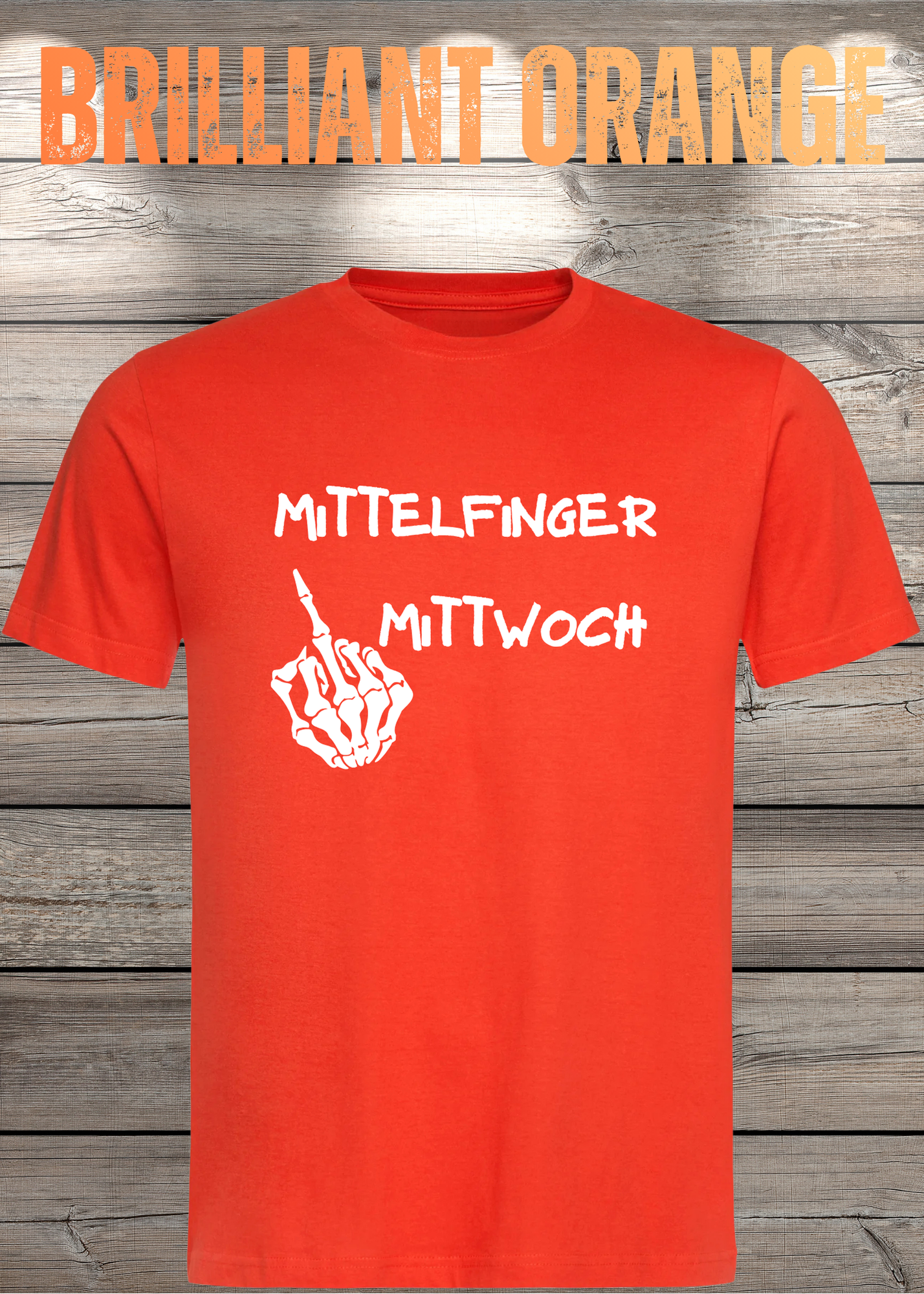 T-Shirt Mittelfinger Mittwoch Lustige Sprüche Geschenkidee Geburtstag Freizeit Unisex viele Farben