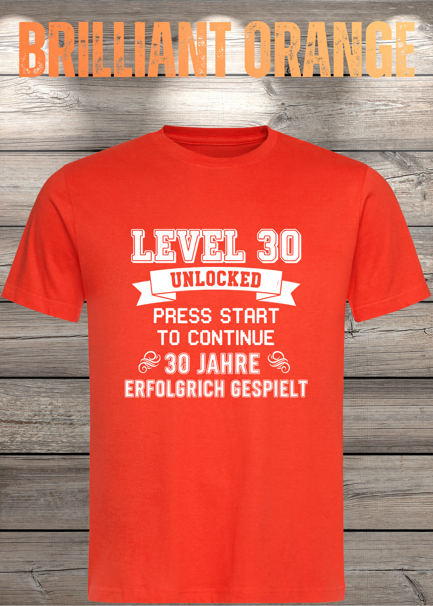 T-Shirt Unisex 'Level 30' - 30er Geburtstag Gamer-Shirt für Levelaufsteiger