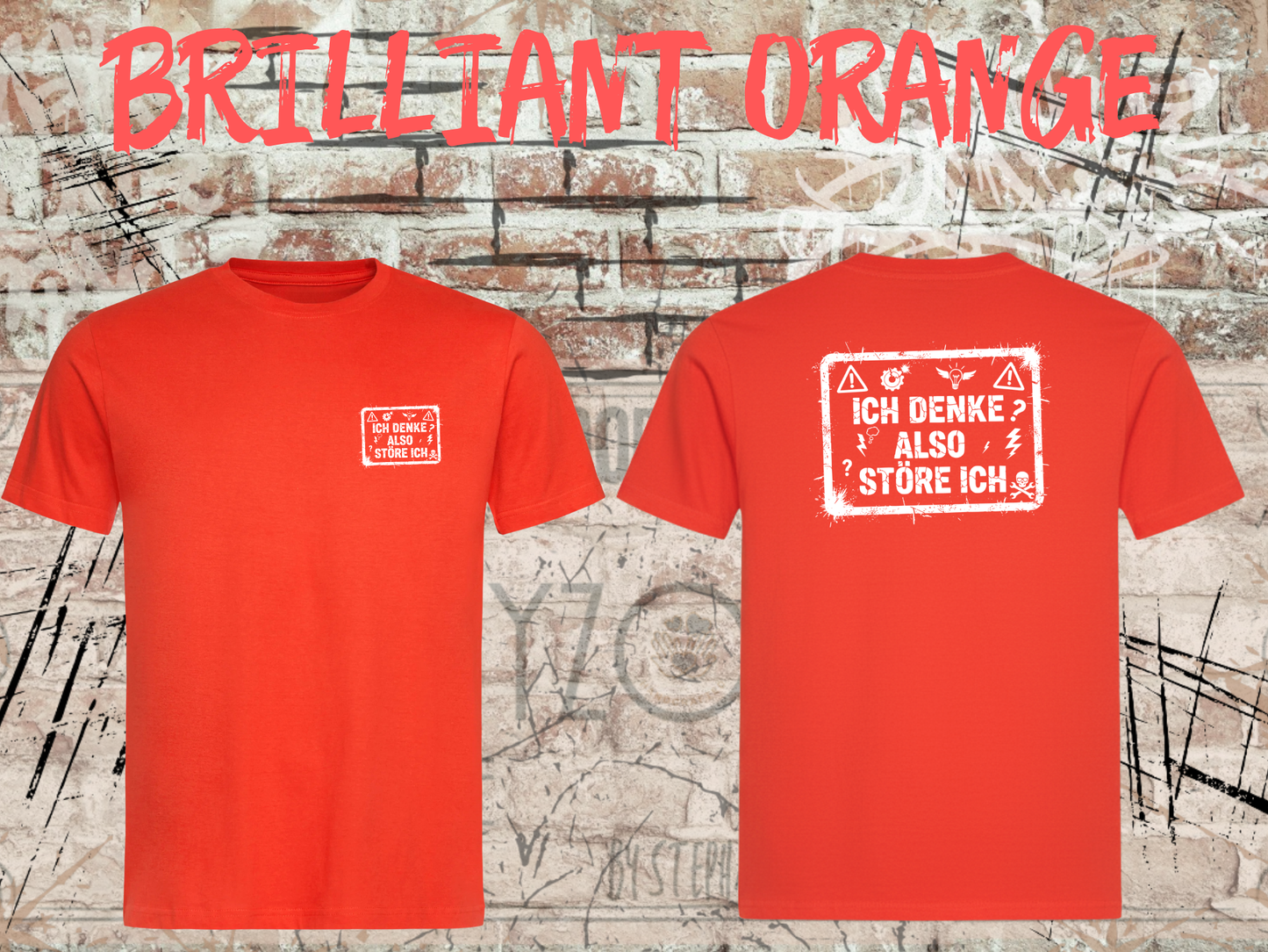 Unisex T-Shirt ich denke, also störe ich