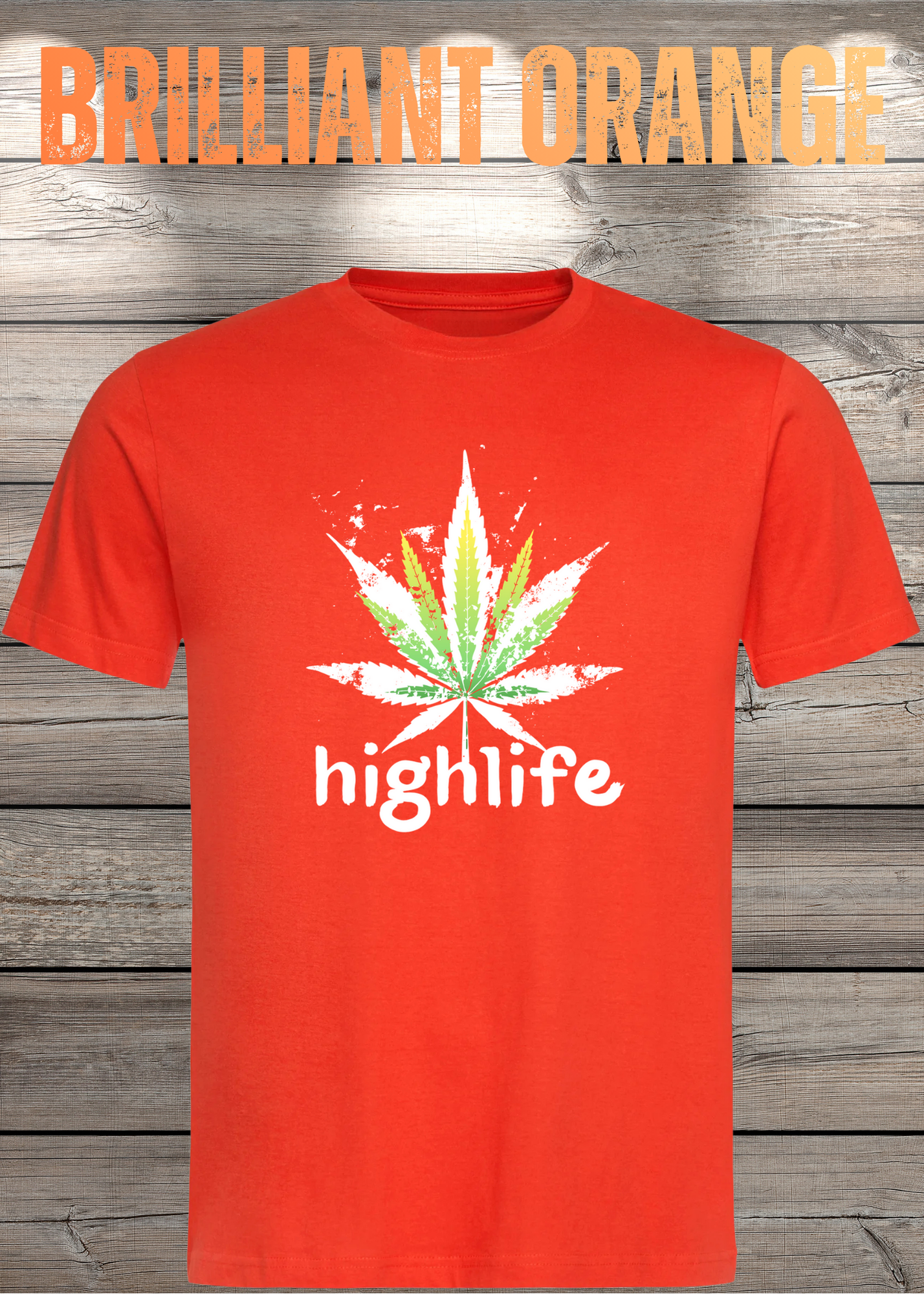 T-Shirt Highlife High Life - Marihuana Blatt Geschenkidee - Statement Unisex