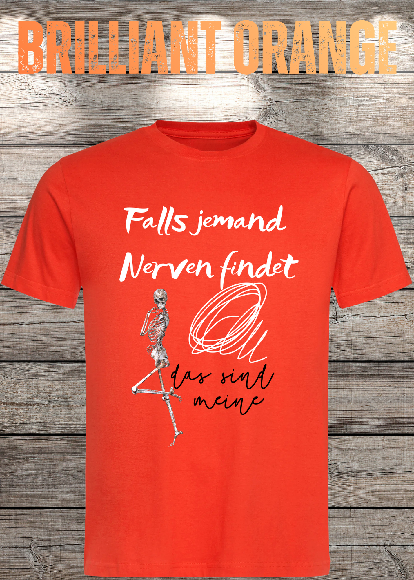 T-Shirt 'Falls jemand Nerven findet das sind meine' - Witziges Geschenk Unisex