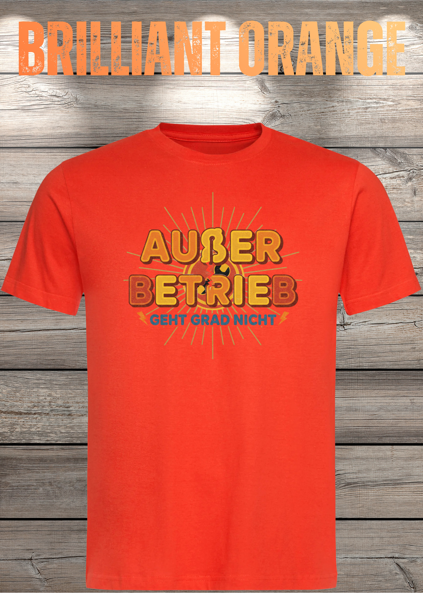 T-Shirt 'Außer Betrieb' - Witziges Spruch-Shirt für Ruhesuchende