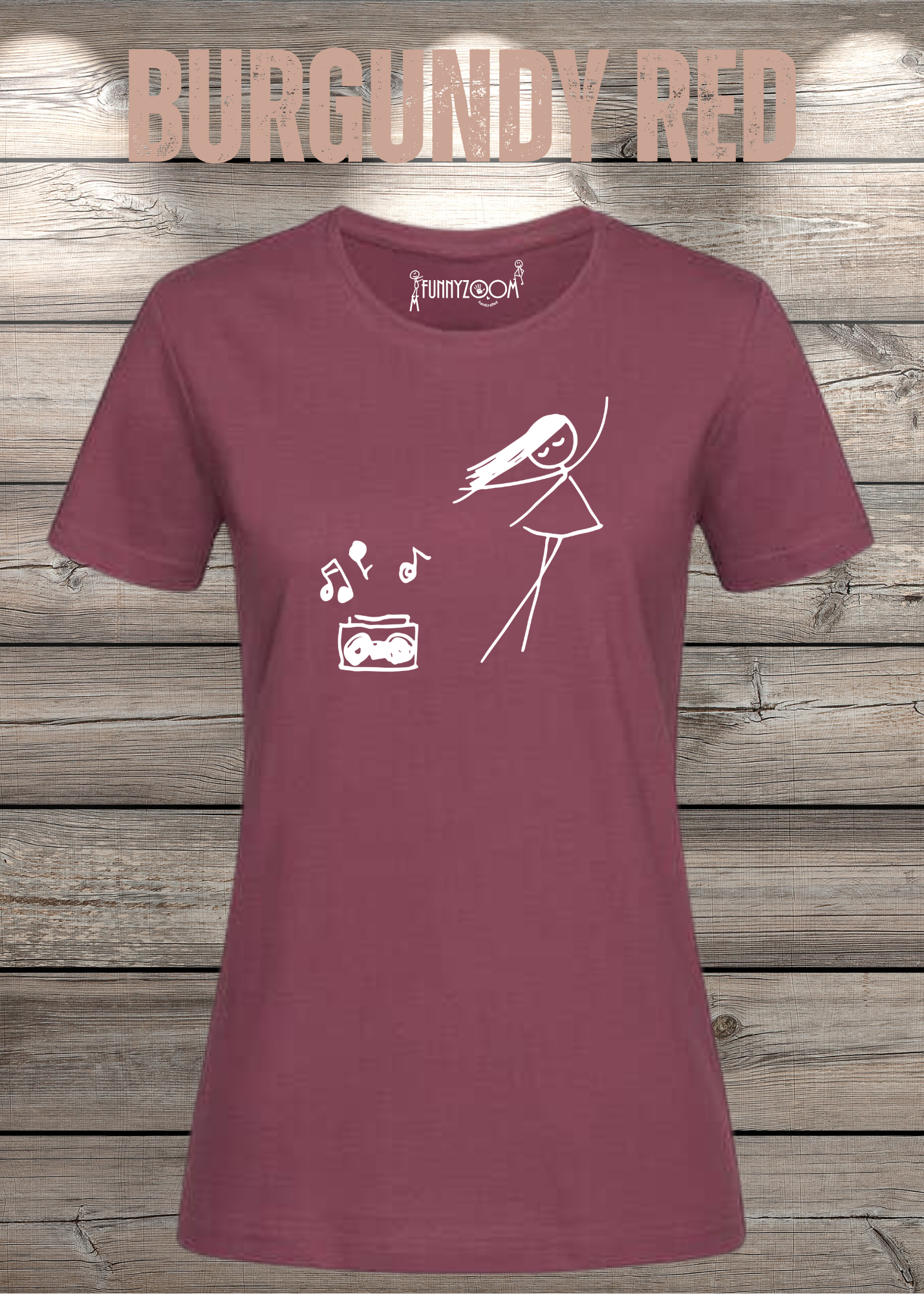 Damen T-Shirt Music for Life - T-Shirt Geschenkidee, lustiges T-Shirt, T-Shirt Musik, witziges T-Shirt, Freizeit T-Shirt Musik