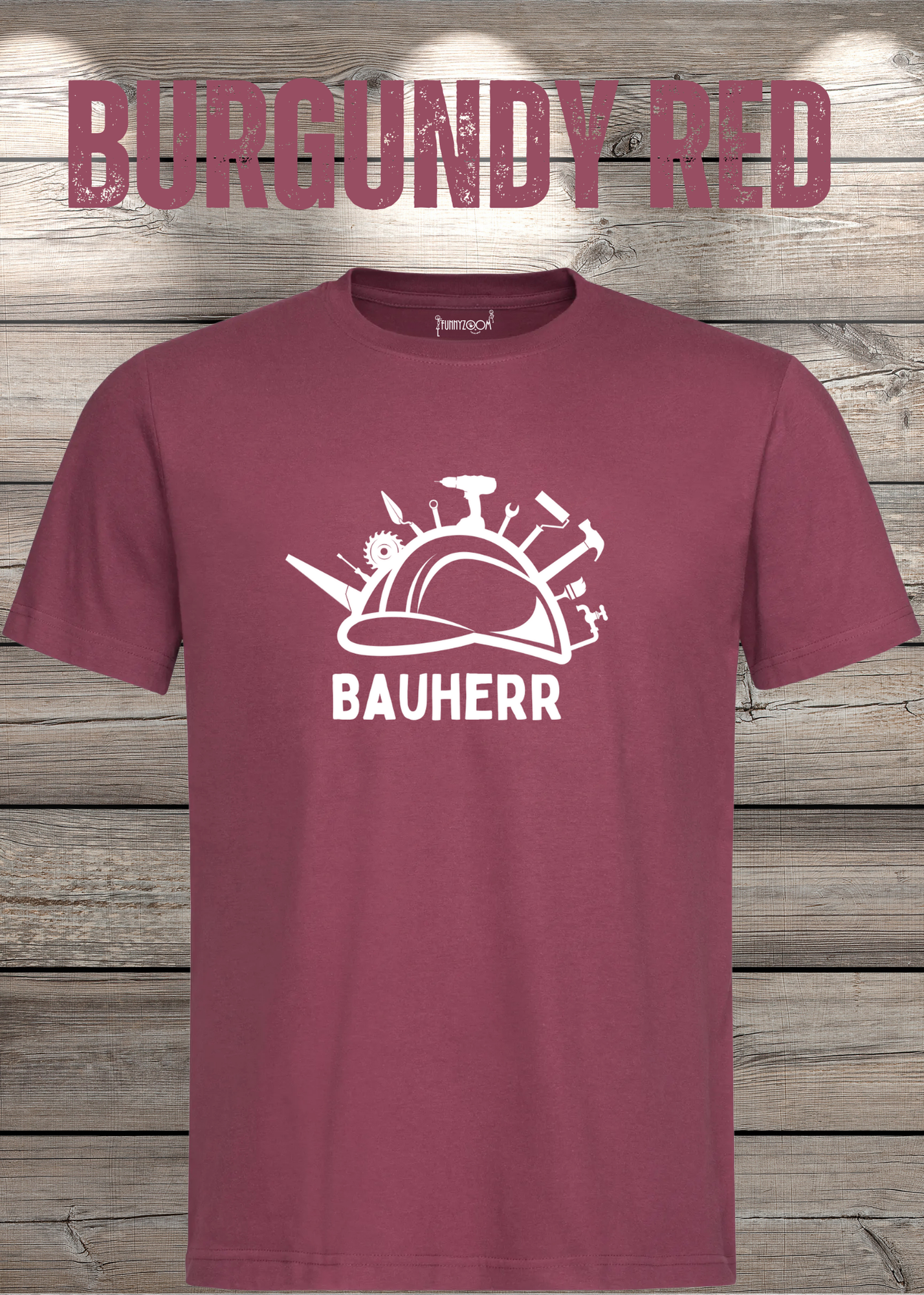 Herren T-Shirt Bauherr Geschenkidee für Hausbesitzer Witziges T-Shirt mit Spruch Lustiges Freizeit T-Shirt Haus bauen