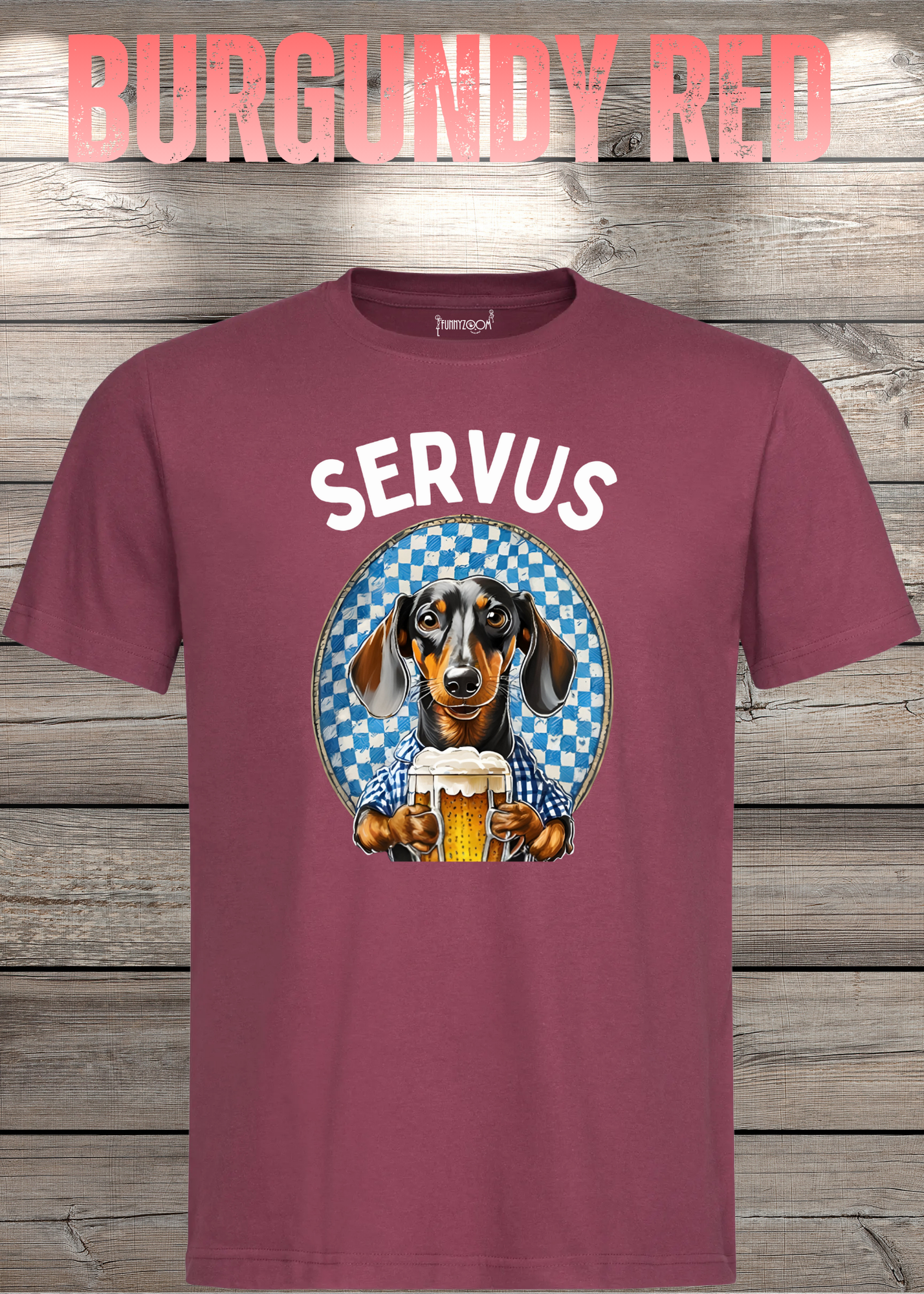 Servus Dackel Bayern Bier T-Shirt - Witzige Geschenkidee Unisex