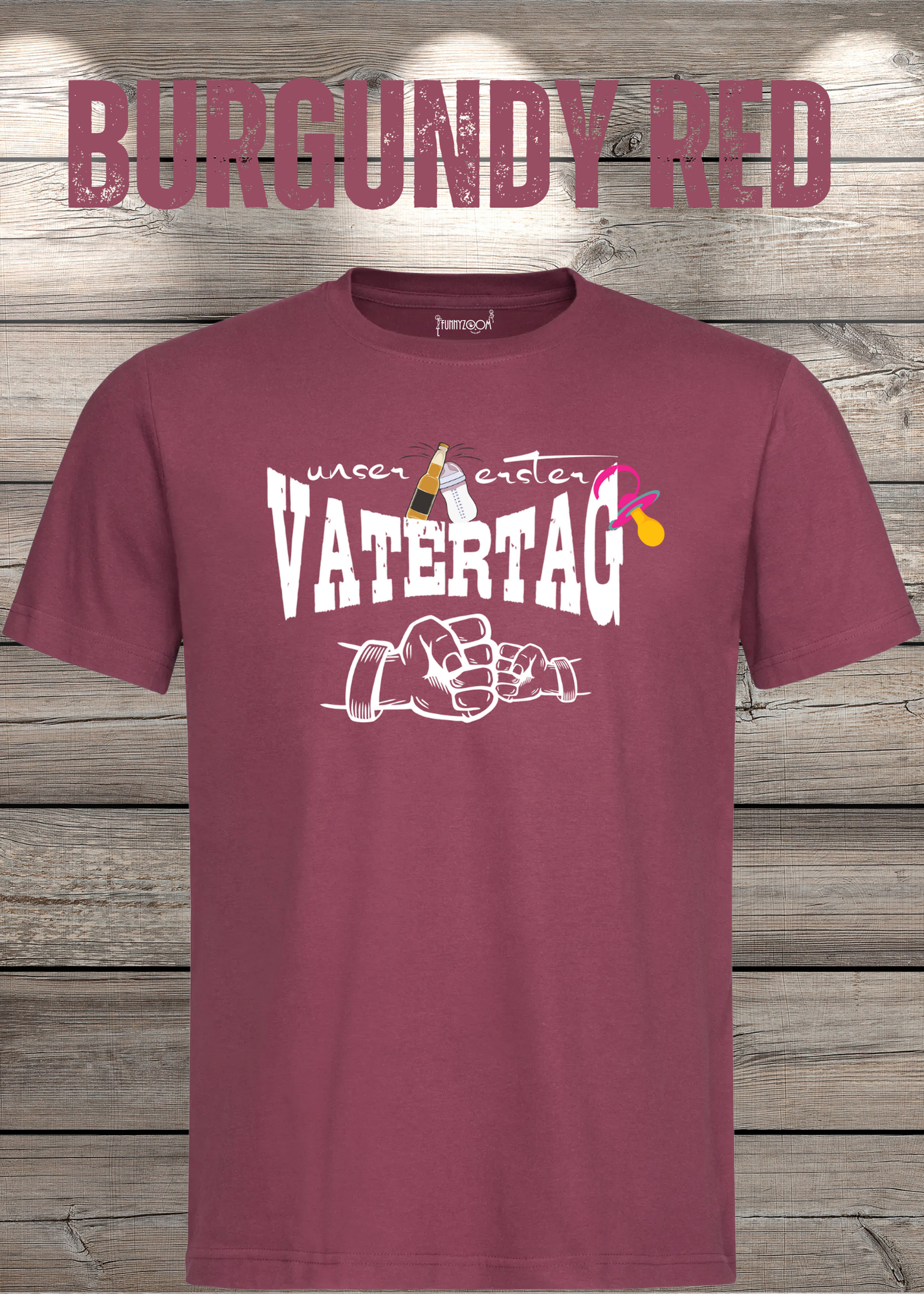 Herren T-Shirt für Papas mit Mädels Unser erster Vatertag Partnerschirt Vater Tochter T-Shirt Geschenkidee Witziges Papa T-Shirt
