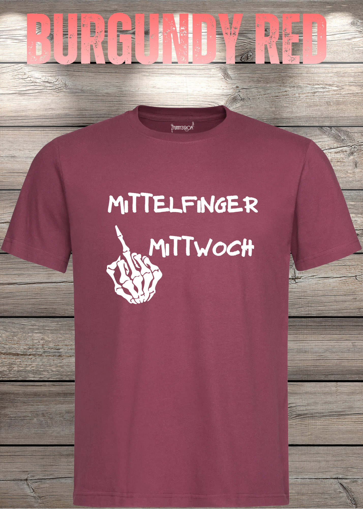 T-Shirt Mittelfinger Mittwoch Lustige Sprüche Geschenkidee Geburtstag Freizeit Unisex viele Farben