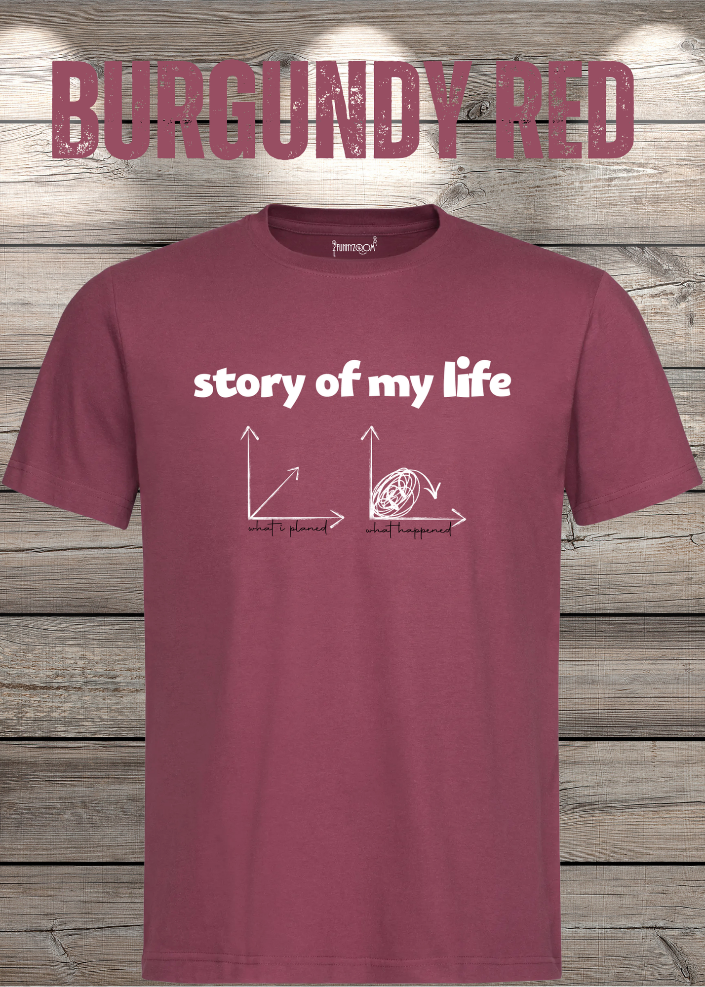 T-Shirt Story of my life Witziges T-Shirt mit Diagramm Geschenkidee Unisex